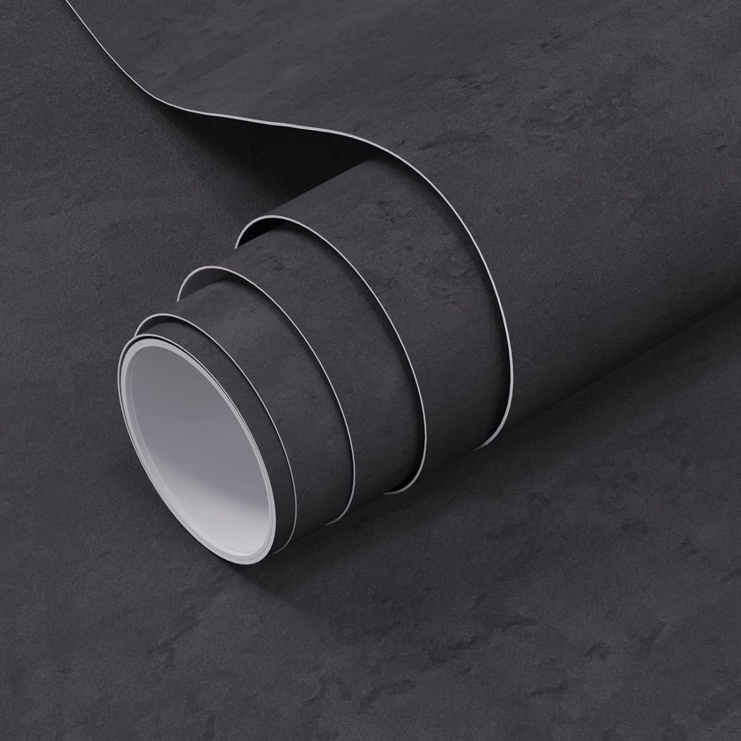 VOLEAAR Papel adhesivo de hormigón gris de 15.7 x 393.7 pulgadas, papel tapiz autoadhesivo autoadhesivo extraíble impermeable para paredes de