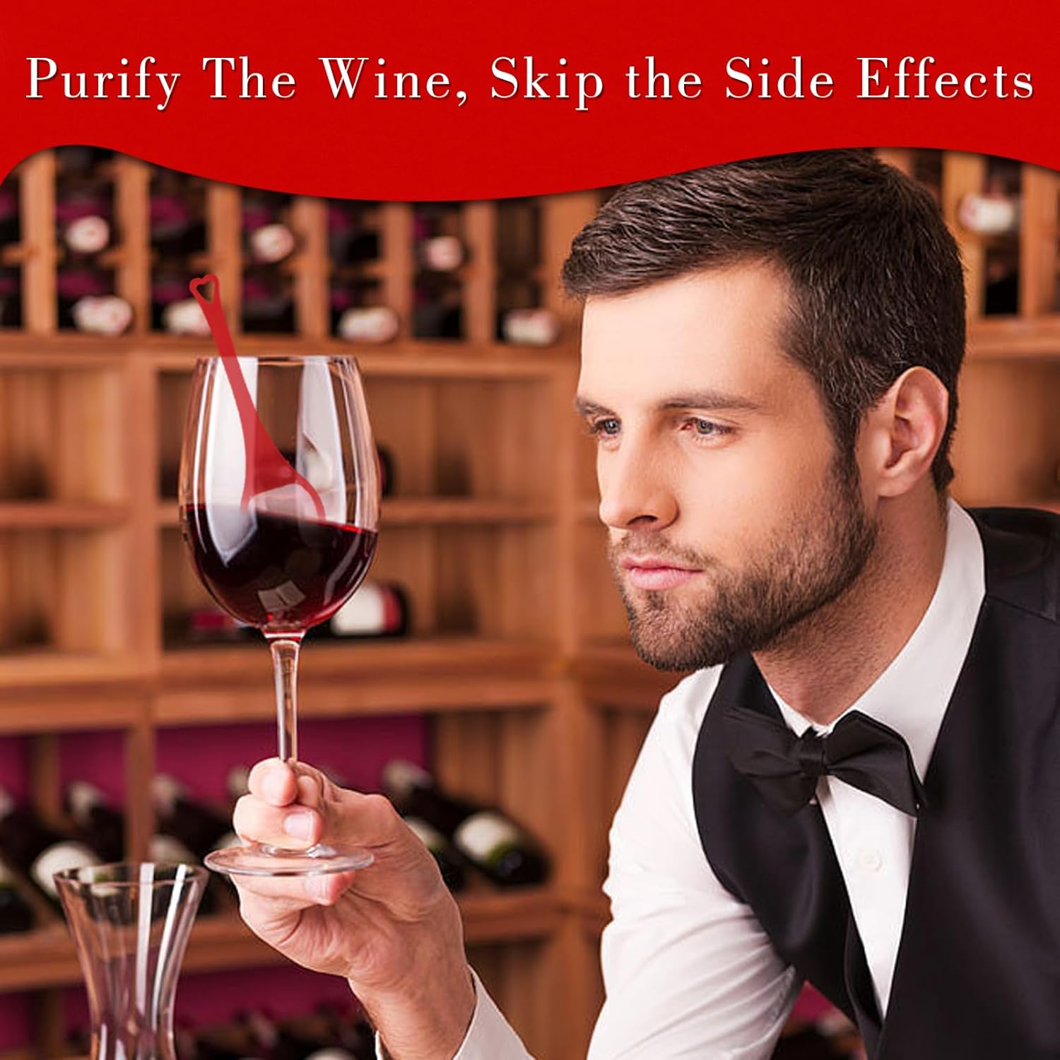 All-Natural Red Wine Purifier (8 Pack) Effectively Removes Sulfite and Histamine to Prevent Red Wine Headaches, Nausea, Hangovers, and Allergies –