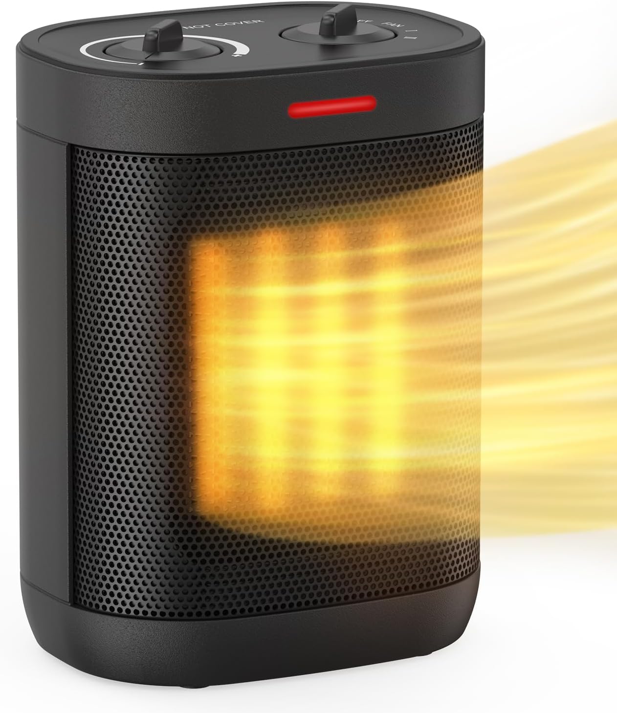 Calentadores de espacio para uso en interiores, calentador portátil de cerámica PTC, de 1500 W900 W, calentador de espacio pequeño con termostato,