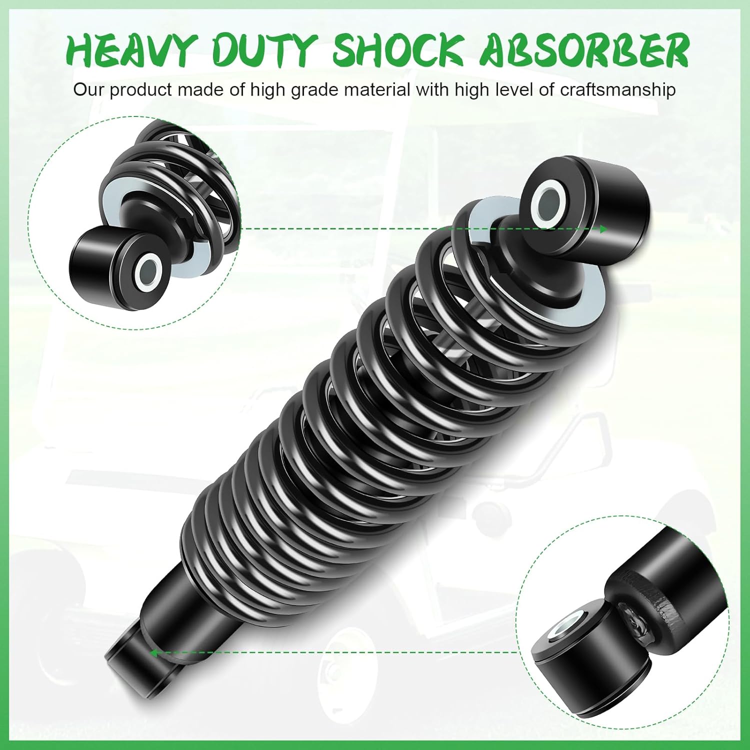 ILVGOLF Kit de amortiguador trasero para carrito de golf de 2 piezas para Yamaha G29 Drive Gas o Electric 2007-2016, OEM JW1-F2210-00-00,