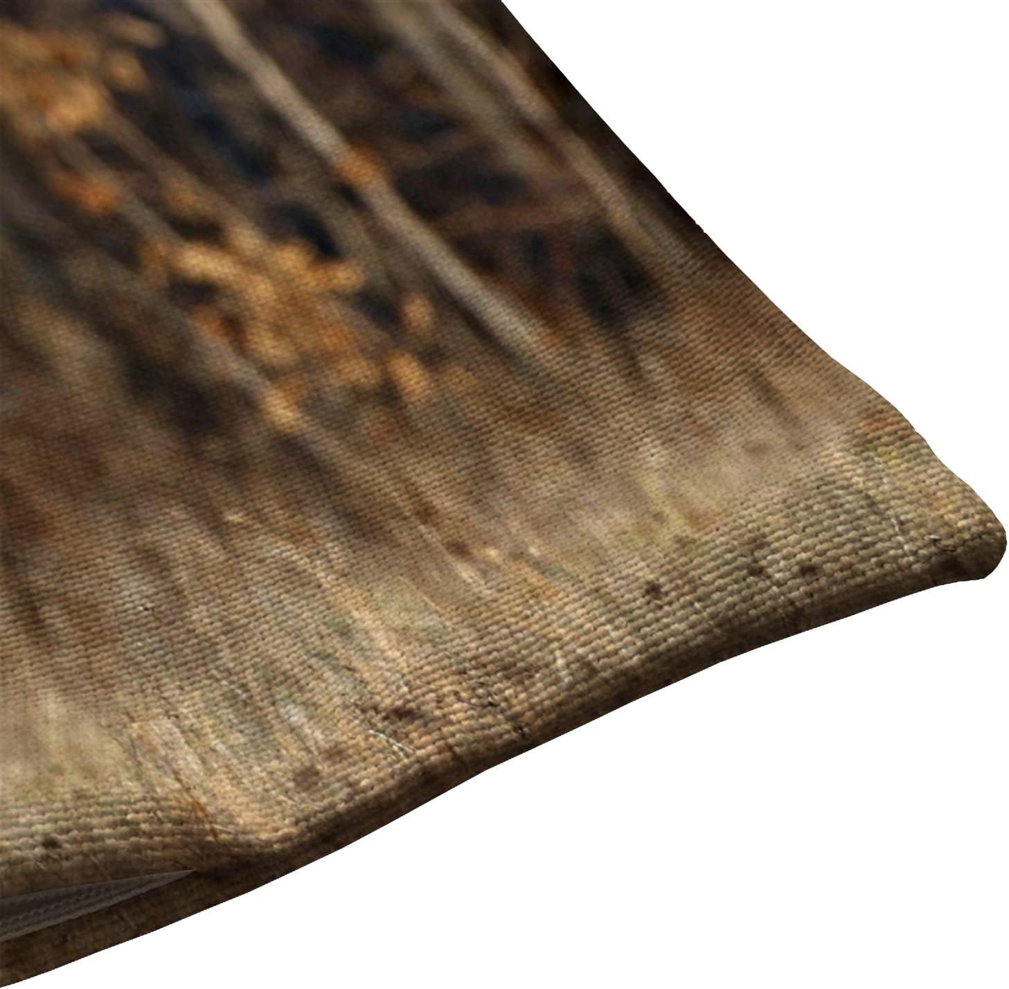 Bonito regalo de ciervo, hierba, bosque, caza, cintura lumbar, de algodón, lino, funda de cojín para sofá, decoración del hogar, rectangular, 12 x