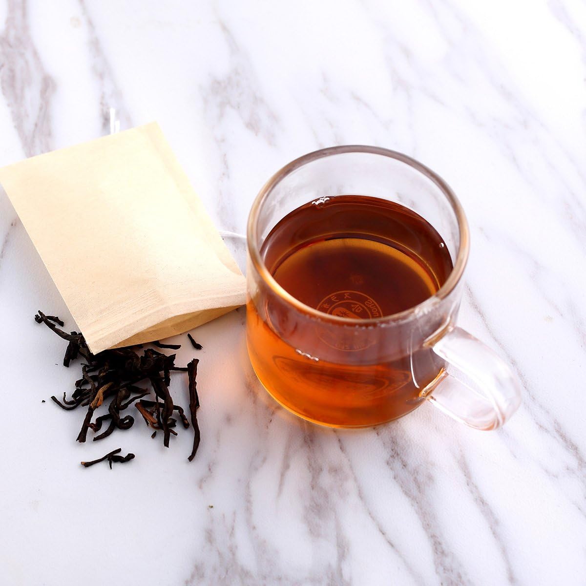 Paquete de 400 bolsas de filtro de té desechables con cordón, seguras y naturales, de papel sin blanquear, infusor de té, bolsa vacía con cordón