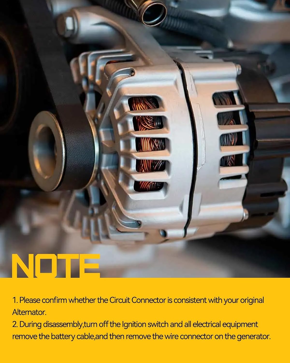 KAC Alternadores y generadores, Alternador apto para Aveo Swift 1.6L 2004-2008,Wave 2005-2008,Alternador automotriz reemplazar 8483N3P