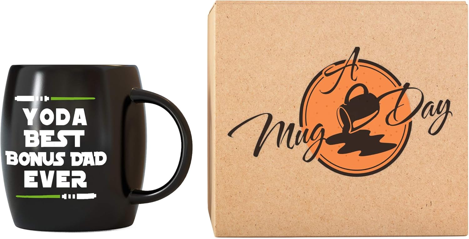 Classic Mugs 16oz Yo The Best Bonus Dad Ever for Awesome Step Dad For Awesome Stepfather from Wife Stepson Stepdaughter Regalos para papás Regalo de