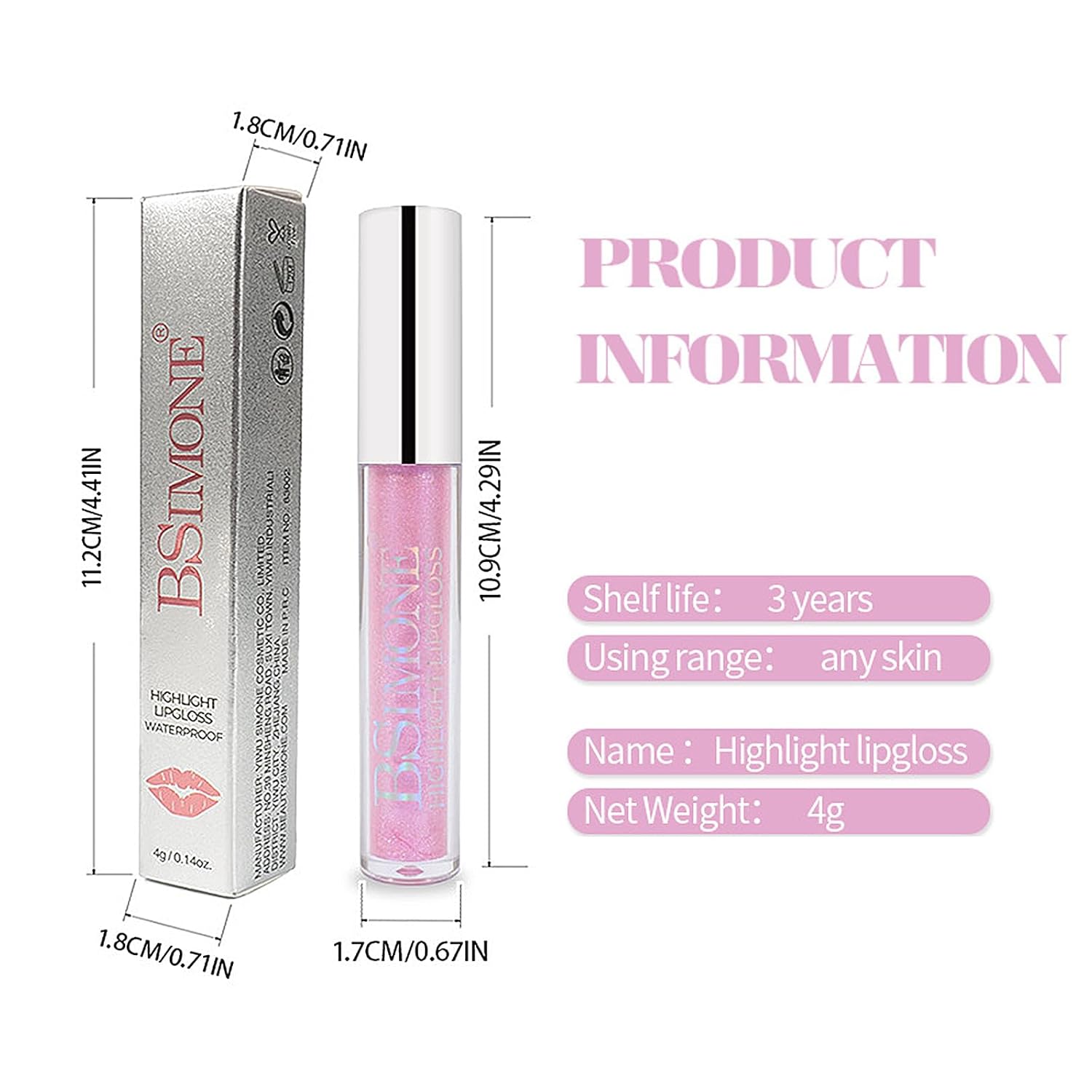 Juego de lápices labiales líquidos con purpurina, 6 colores, brillo de neón con diamantes metálicos, impermeable, kit de maquillaje de larga