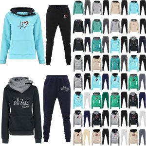 Conjunto deportivo de dos piezas para mujer, conjunto de pantalones deportivos a juego Conjunto deportivo de dos piezas para mujer, conjunto de pantalones deportivos a juego