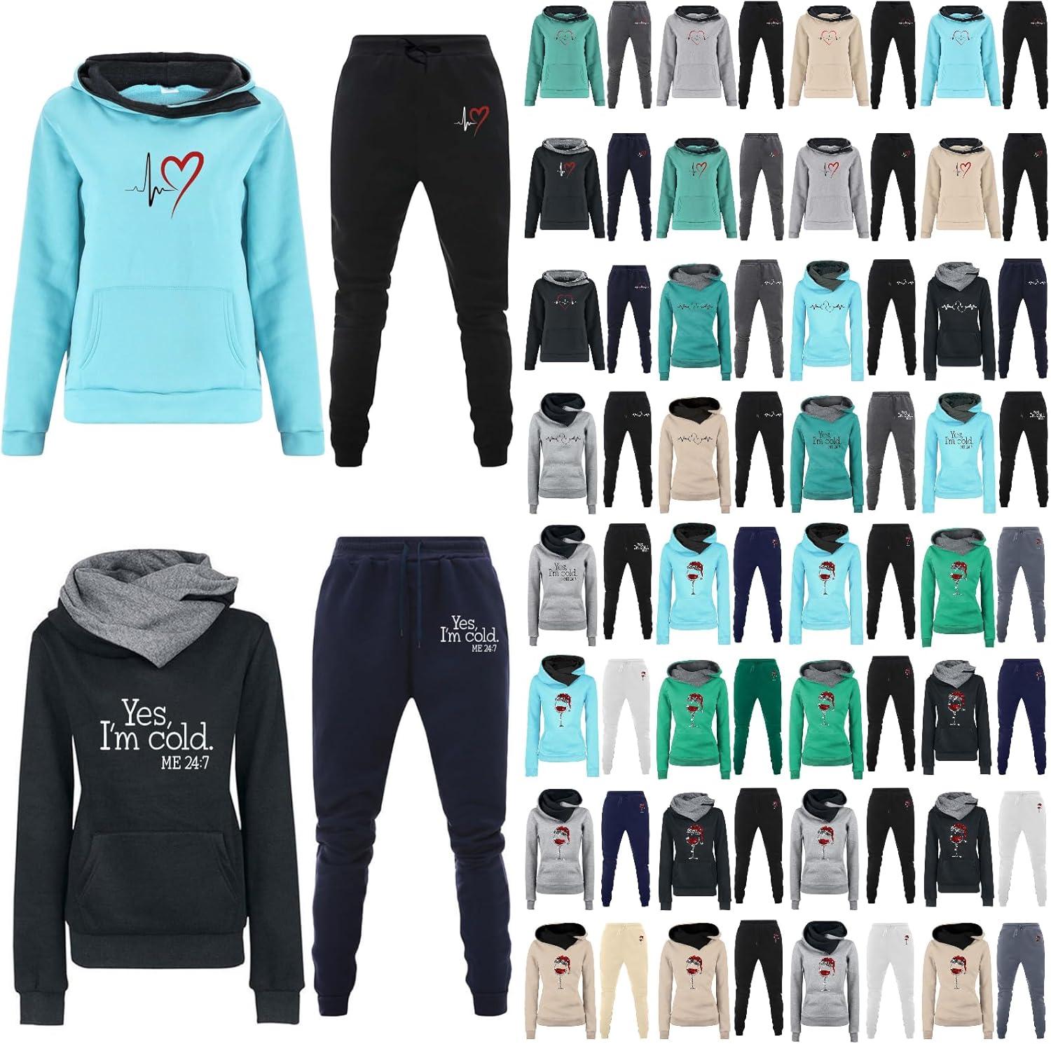 Conjunto deportivo de dos piezas para mujer, conjunto de pantalones deportivos a juego