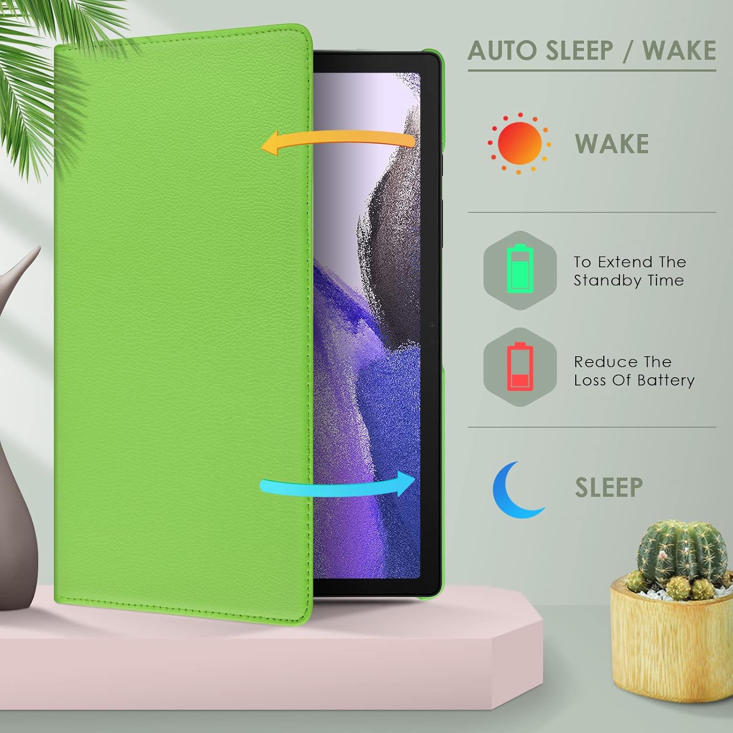 DETUOSI Funda giratoria de 360 para Samsung Galaxy Tab S7 FE 5G de 12.4 pulgadas 2021, Galaxy Tab S8 Plus Funda para tableta 5G 2022, Galaxy Tab S7