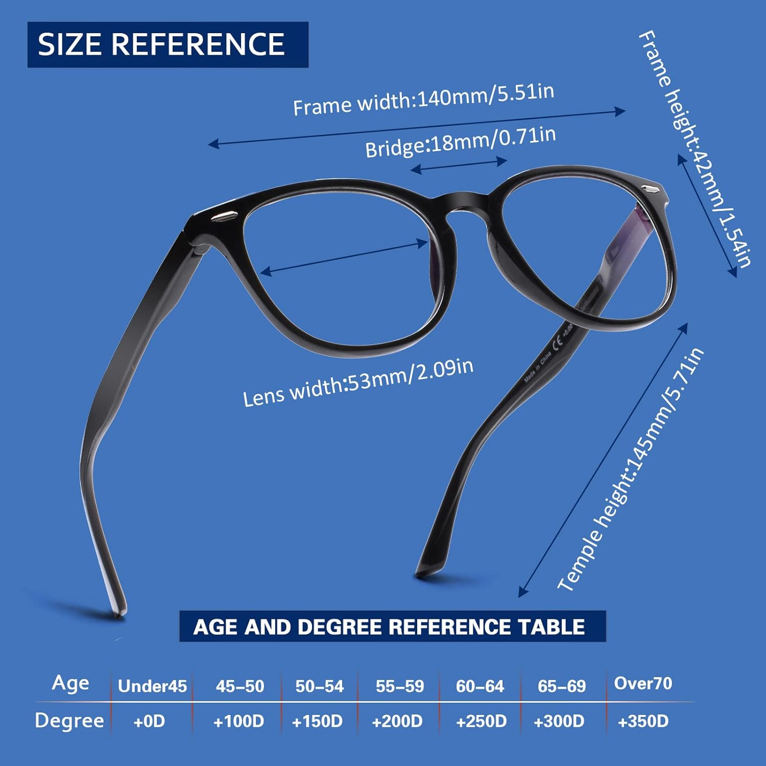 Henotin Paquete de 6 lentes de lectura para mujeres y hombres, bloqueo de luz azul, elegantes lectores de computadora con funda de cuero