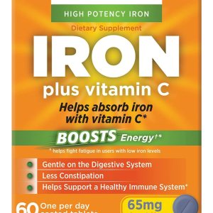 Vitron-C Suplemento de hierro de alta potencia con 125 mg de vitamina C, sin tinte, vegano, sin gluten, 60 unidades Colombia Vitron-C Suplemento de hierro de alta potencia con 125 mg de vitamina C, sin tinte, vegano, sin gluten, 60 unidades Colombia
