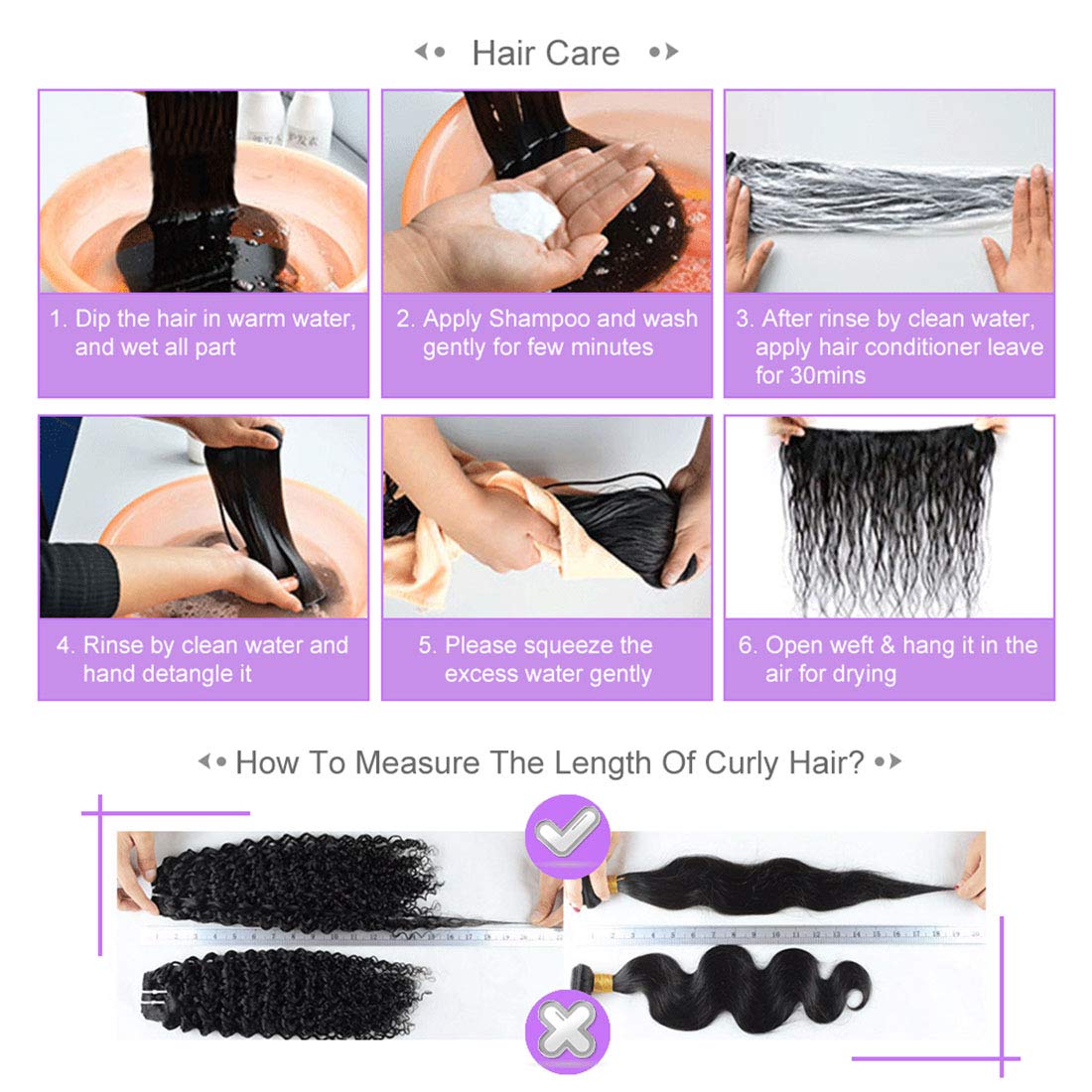 Liang Dian Manojos de cabello humano corto de 8 pulgadas, color natural, 4 manojos de cabello virgen brasileño 12A, paquetes de cabello humano lacio
