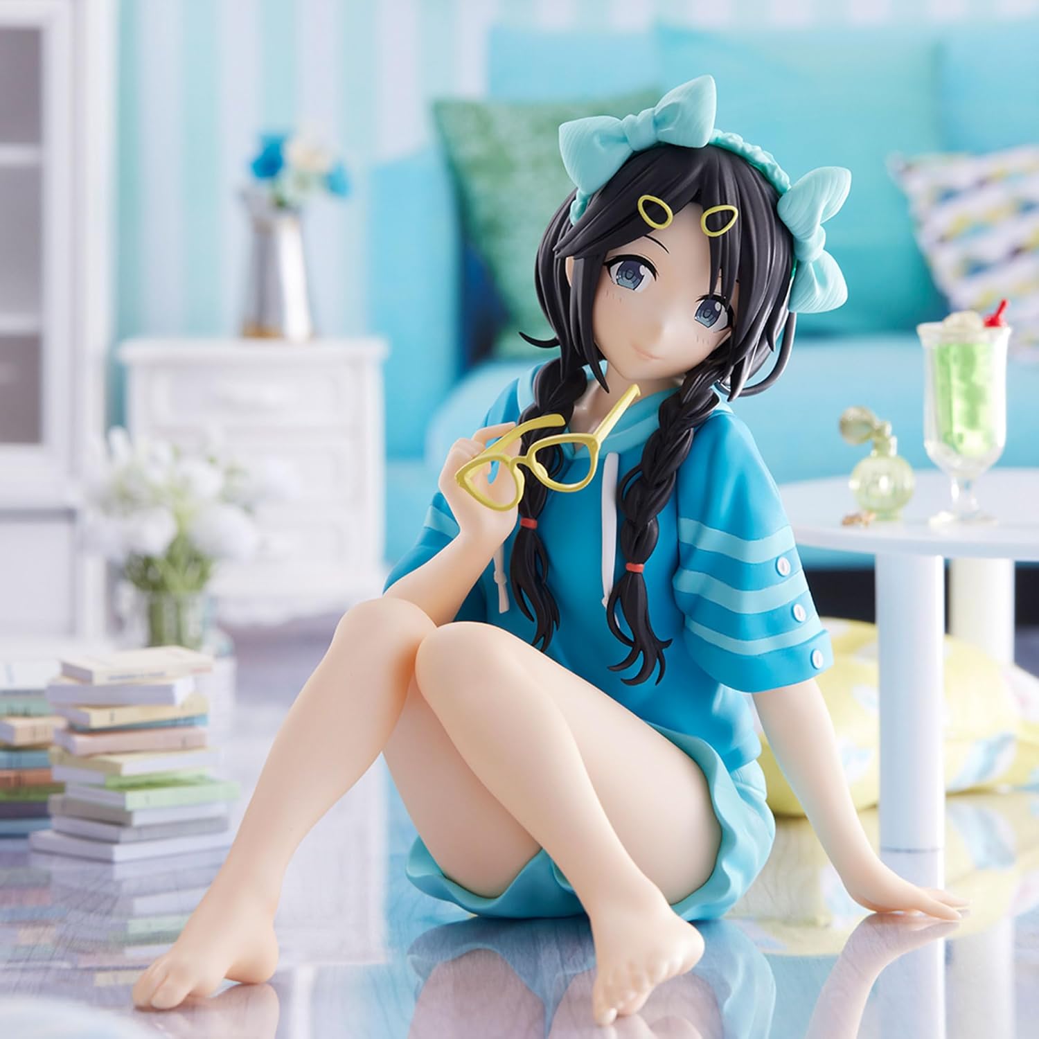 Banpresto – El Idolmaster Colores Brillantes – Tiempo de relax – Estatua de Mitsumine Yuika Mediano