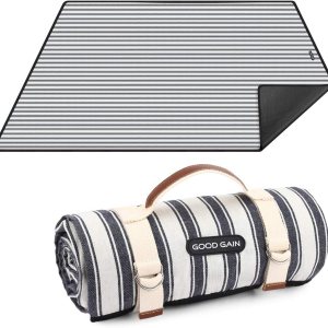 G GOOD GAIN – Manta de pÃcnic impermeable portátil con correa de transporte, para manta de playa o fiesta familiar al aire libre camping (doble G GOOD GAIN – Manta de pÃcnic impermeable portátil con correa de transporte, para manta de playa o fiesta familiar al aire libre camping (doble