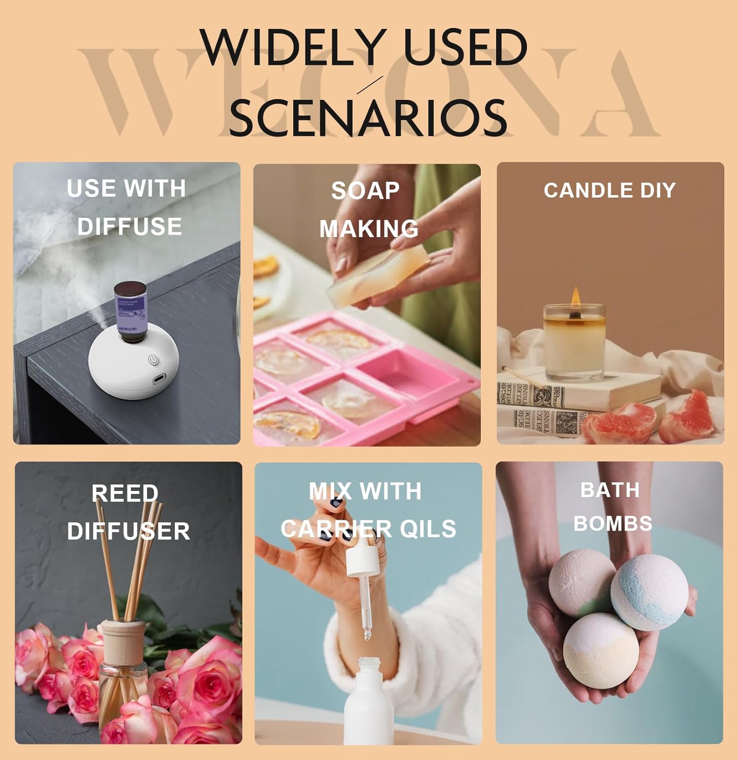Juego de aceites esenciales puros, aceites esenciales para difusores, aromaterapia y humidificadores con abridor de aceite adicional, relajación,