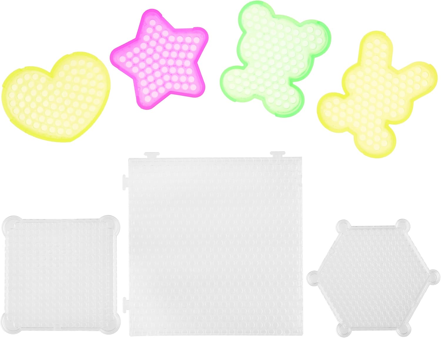 Kare & Kind Water Sticky Beads Pegboards – 7 piezas – Diferentes formas y colores – Niños, bricolaje, artes, manualidades, interior, actividades al