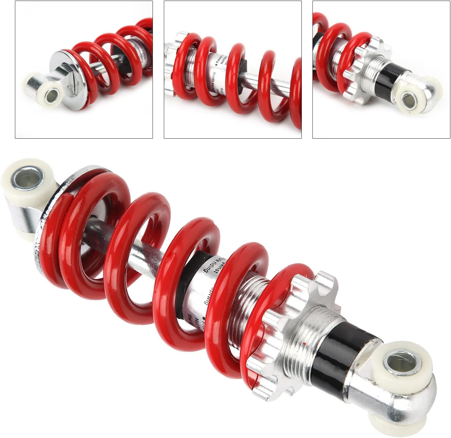 Amortiguadores de 5.91 pulgadas, 750 libras, amortiguador de suspensión universal para motocicleta eléctrica, ciclomotor, mini motocicleta
