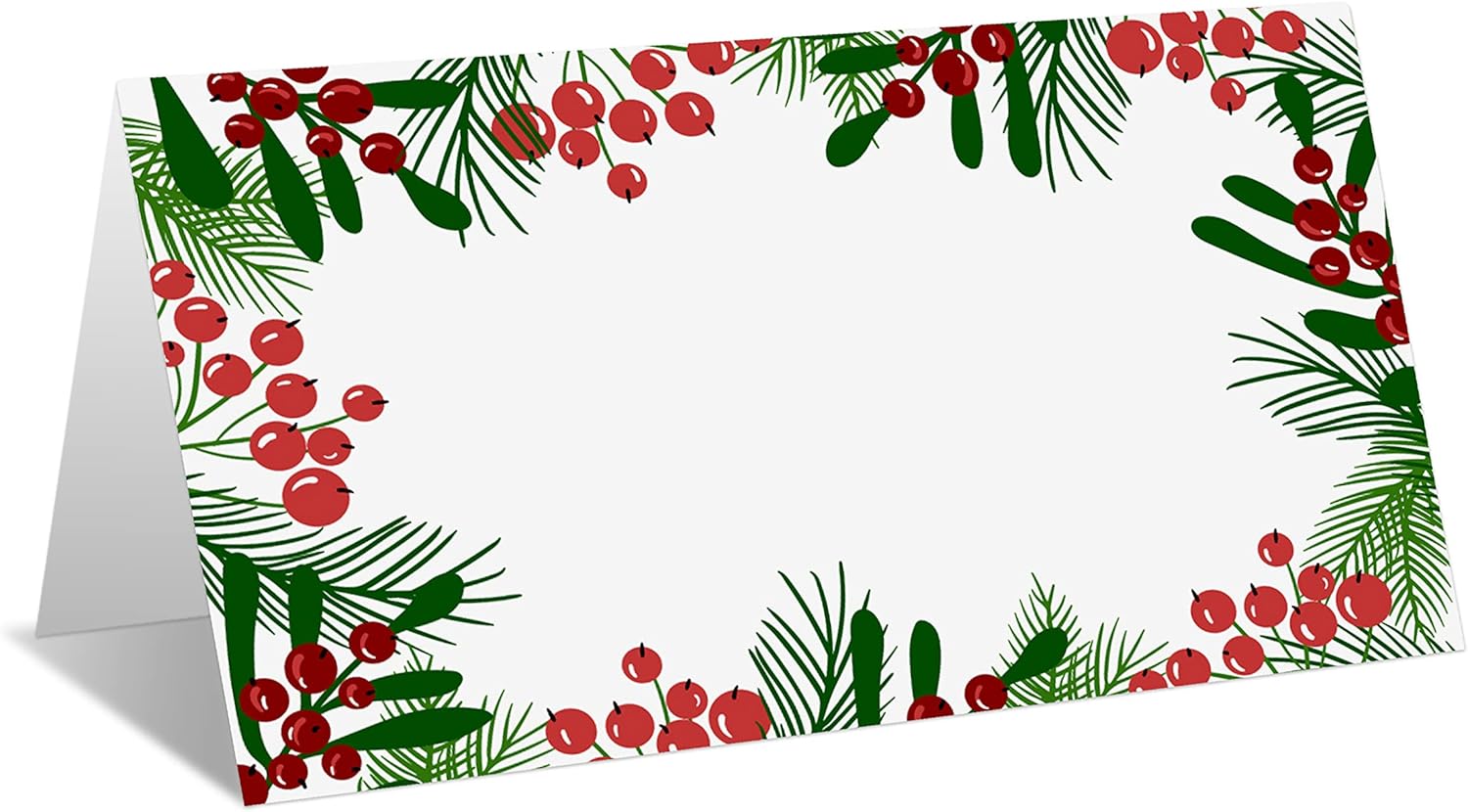 Tarjetas de lugar para fiestas de Navidad, tarjetas editables con nombre, tarjetas de lugar de asiento para mesas, tarjetas estilo tienda de campaña