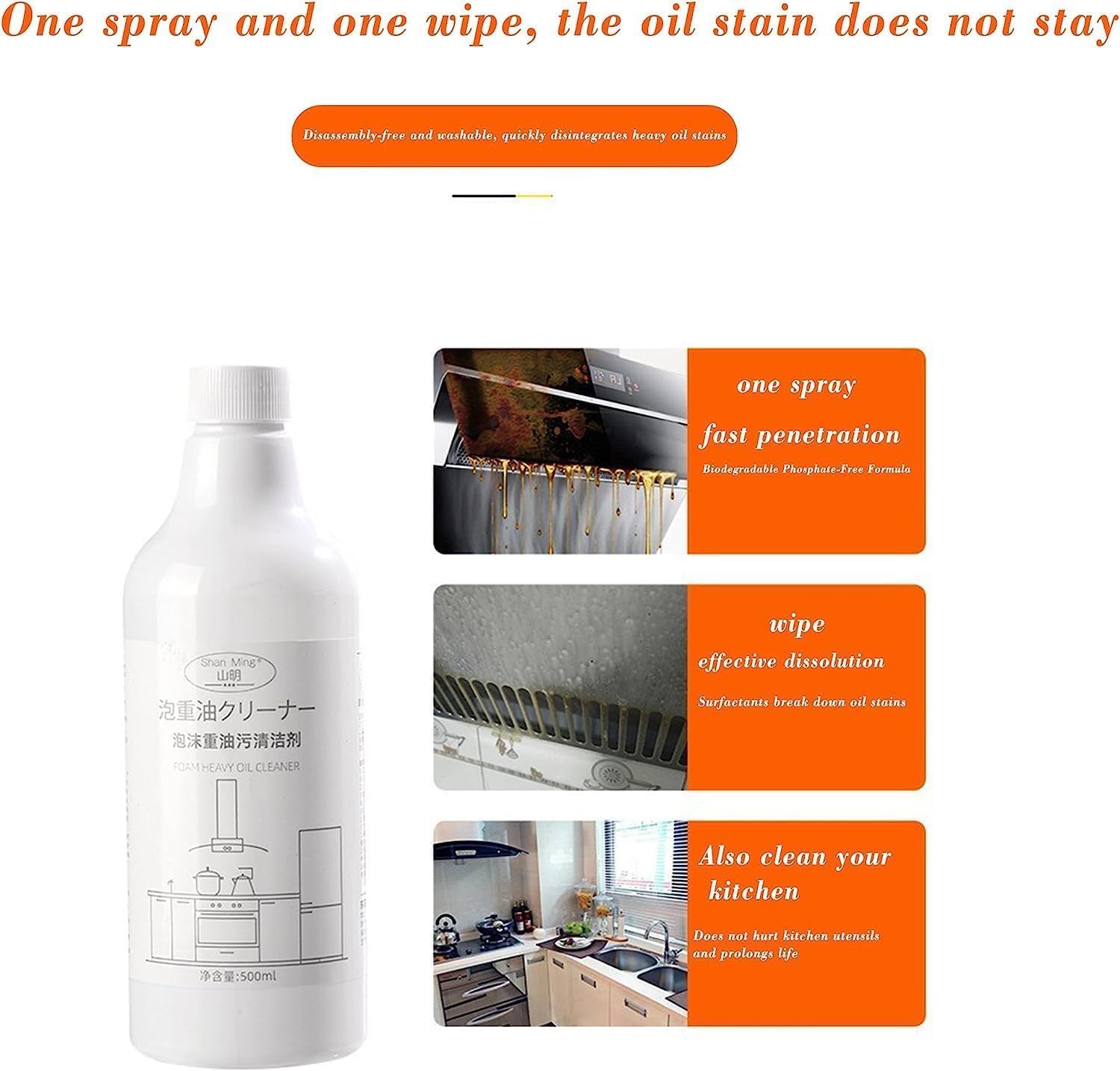 LBXX NEW Spray de espuma para salpicaduras, limpiador de horno de espuma contra salpicaduras, tabletas en aerosol y botella de spray, limpiador en