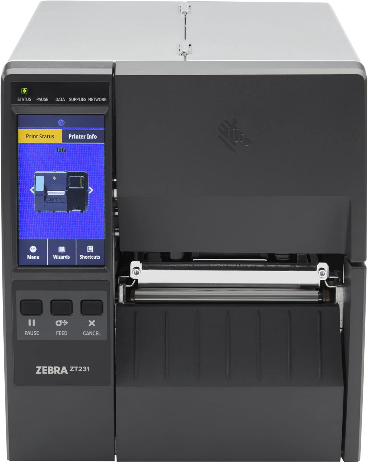 Zebra ZT231 ZT23142-T01000FZ Impresora de etiquetas de código de barras industrial de transferencia térmica y térmica directa – USB, serie,