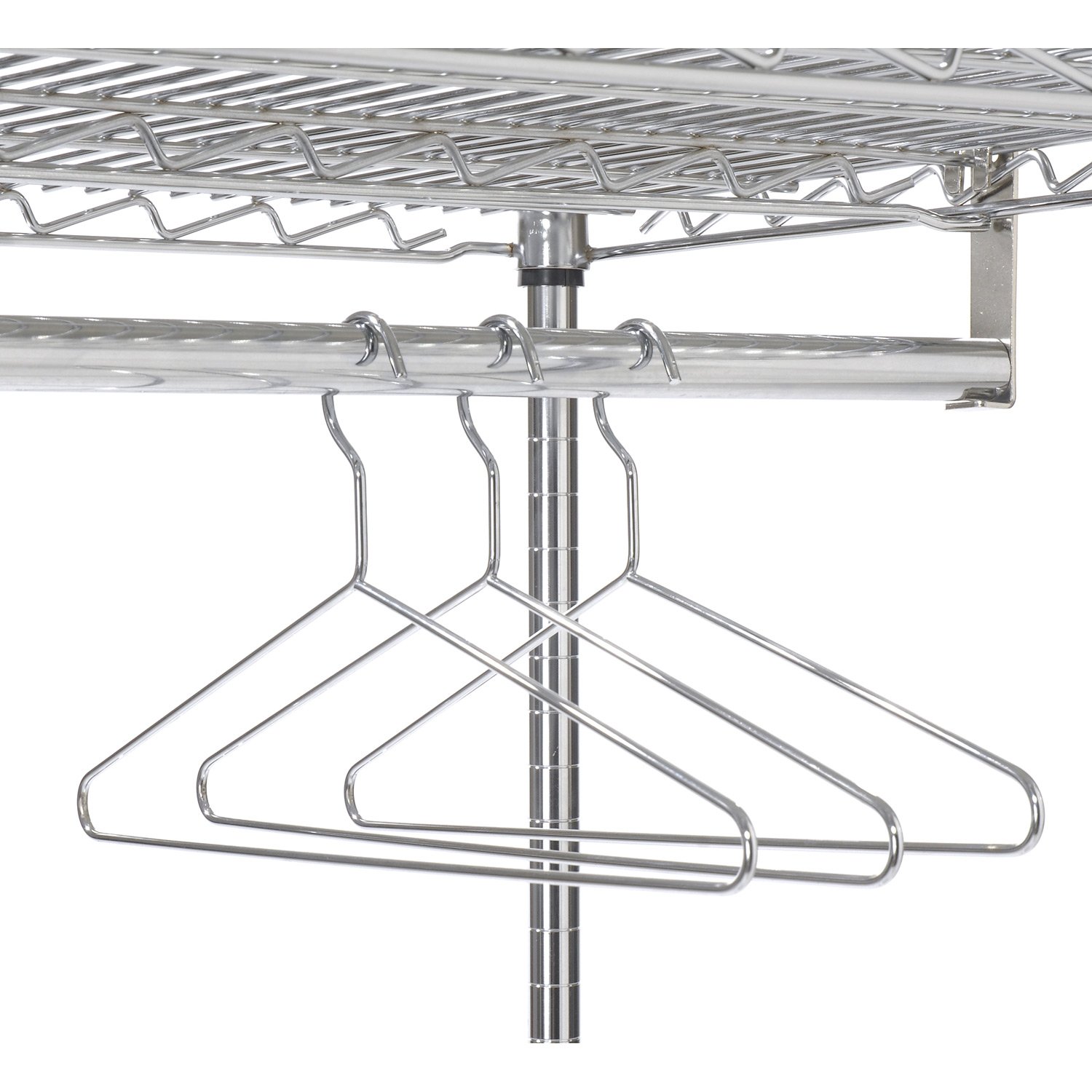 Nexel Kit de Barra para Perchero, 36″W, Acabado Cromado