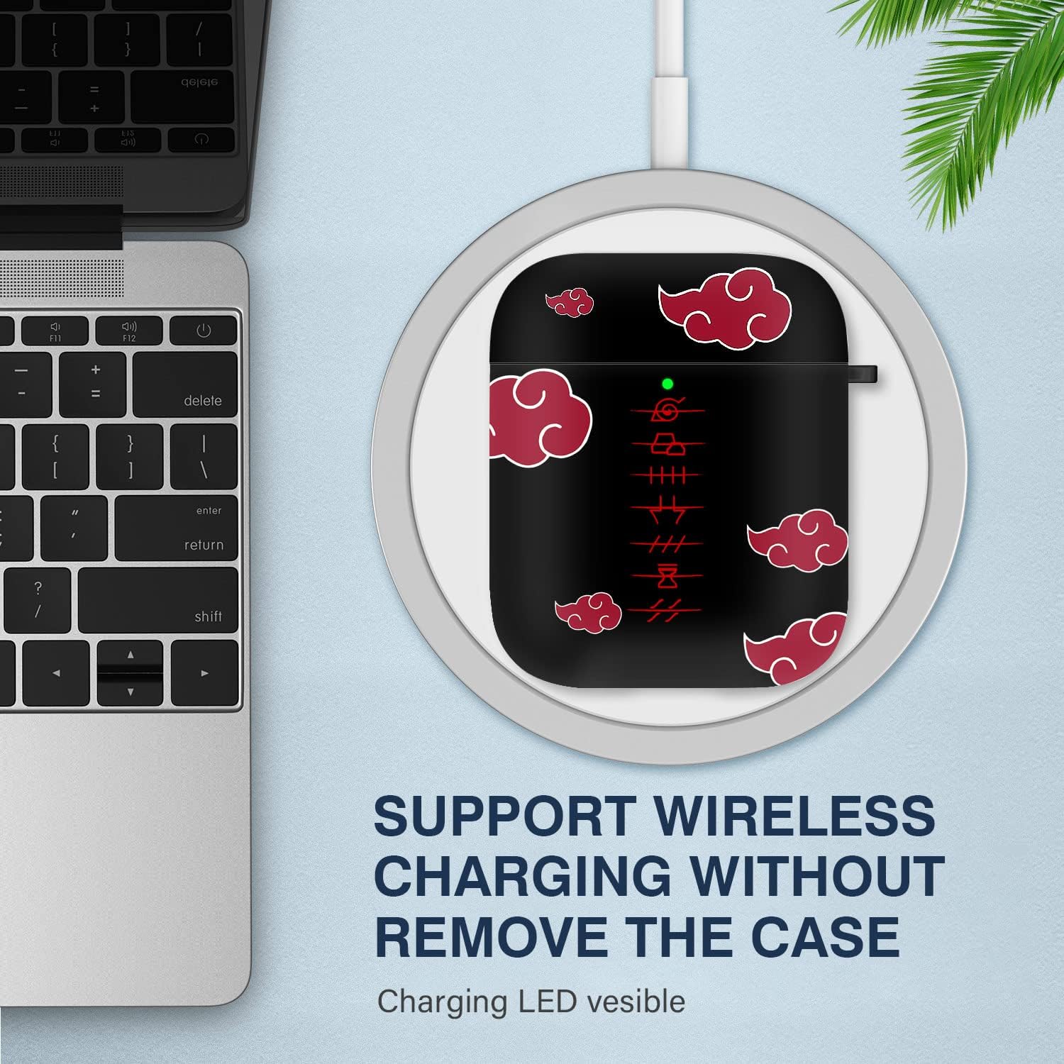 Maxjoy Funda para Airpods, diseño de dibujos animados de anime para Airpods de 1 y 2 generación, funda para Air Pods para hombres, niños y niñas,