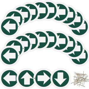 Amylove 24 marcadores de sendero reflectantes brillantes, marcadores redondos con tachuelas reflectantes, letreros de aluminio para el pulgar para Amylove 24 marcadores de sendero reflectantes brillantes, marcadores redondos con tachuelas reflectantes, letreros de aluminio para el pulgar para