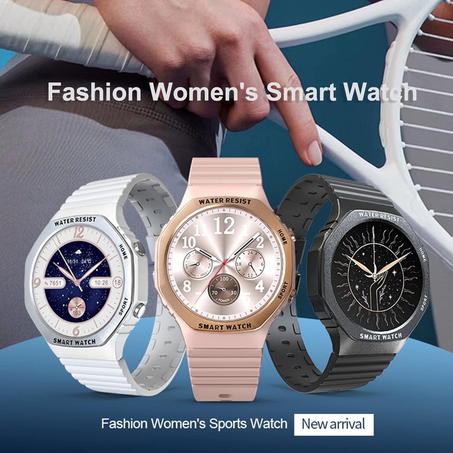 Reloj inteligente para mujer con pantalla táctil de 1.32 pulgadas, Bluetooth, llamadas, reloj inteligente para mujer, rastreador de fitness,