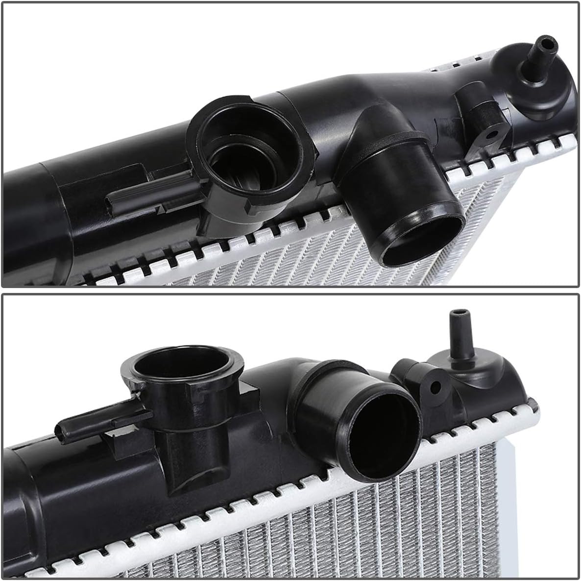 DNA Motoring OEM-RA-2215 Radiador de núcleo de aluminio completo estilo OE compatible con 98-04 FrontierXterra AT, 27-116 pulgadas de ancho x 17-12