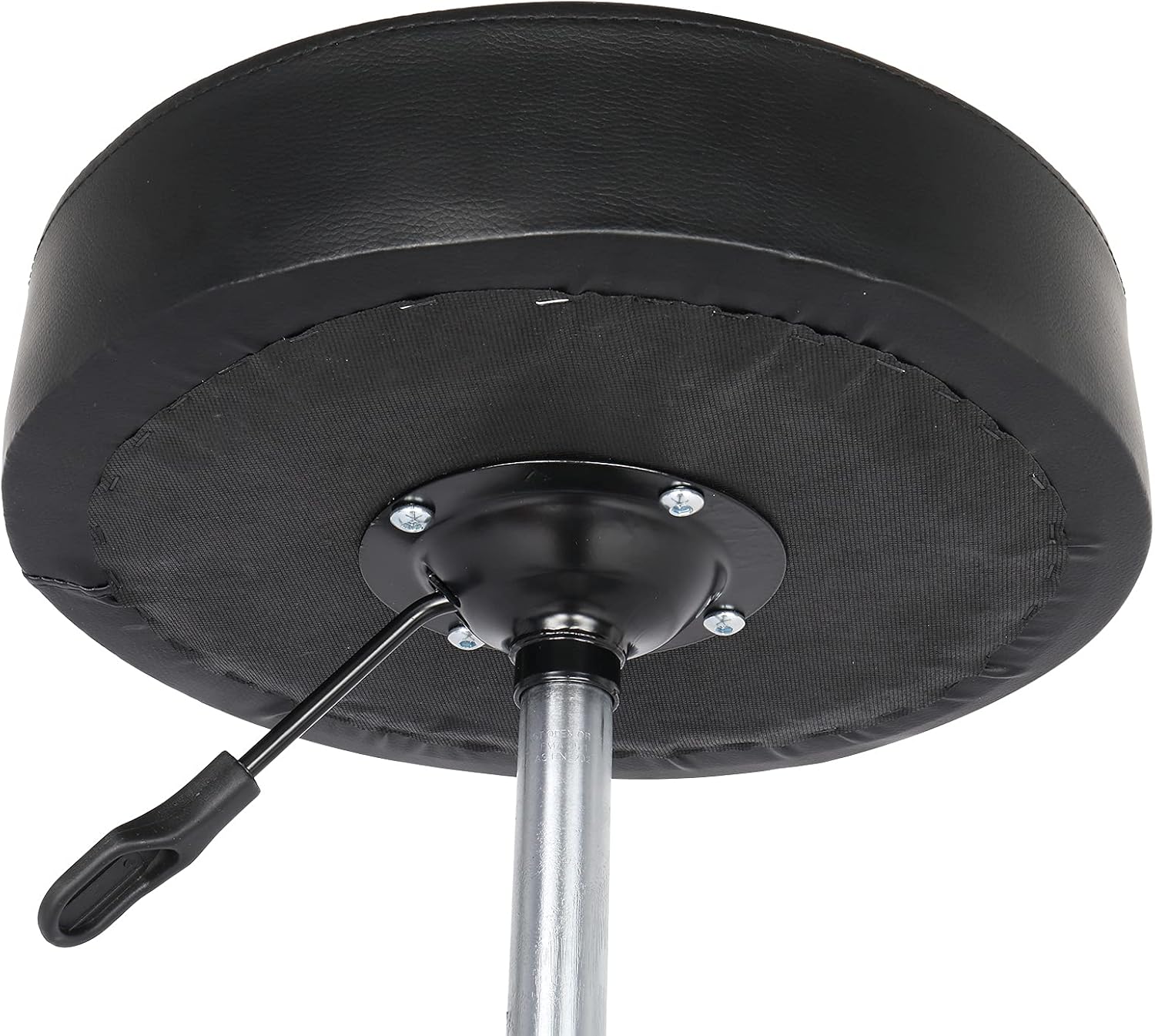 QXDRAGON Taburete de bar redondo de altura ajustable, taburetes de bar modernos, silla de bar giratoria de 360 de piel sintética sin brazos con
