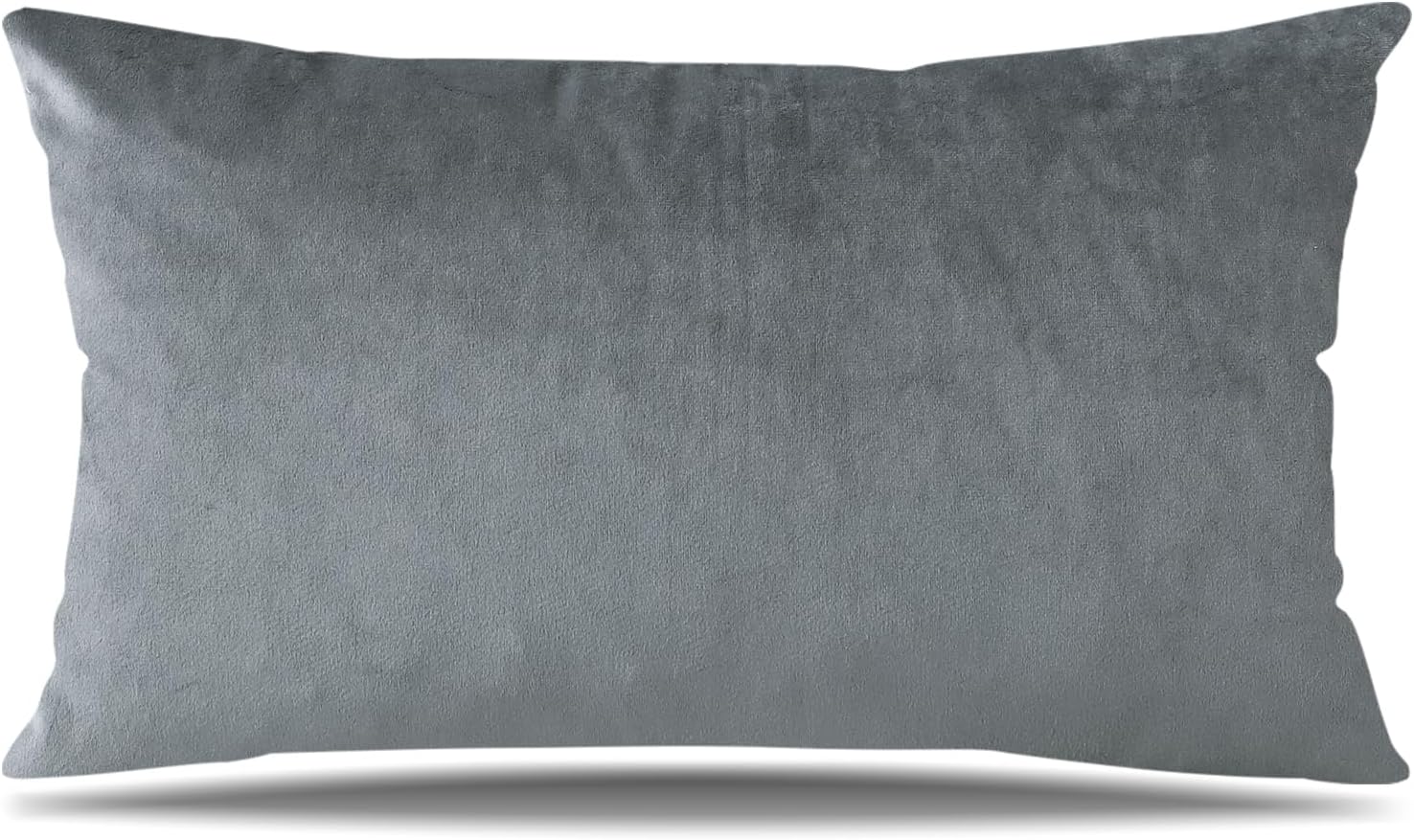 Artscope Fundas de almohada de terciopelo de lujo, fundas de almohada rectangulares decorativas, fundas de cojín suaves y sólidas para sofá,