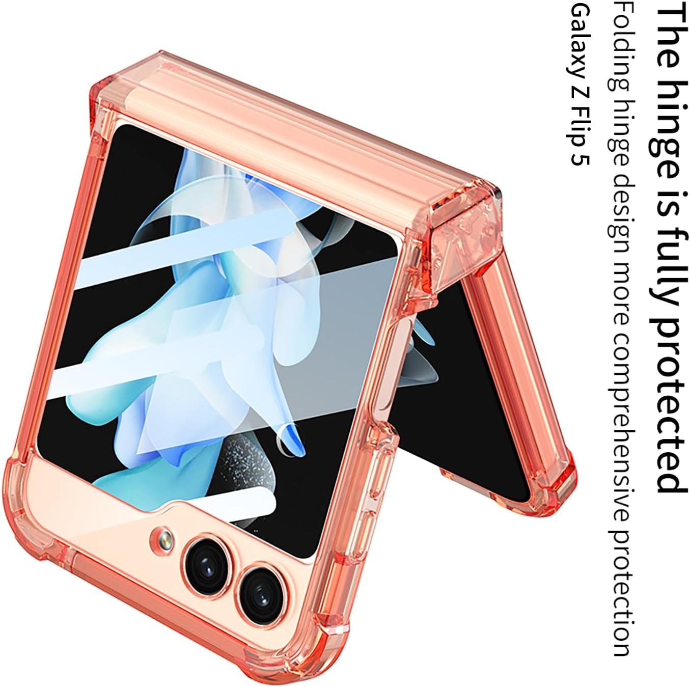 Funda magnética integrada con protector de pantalla para Samsung Galaxy Z Flip 5 4, compatible con MagSafe, protección de bisagra completa, cubierta
