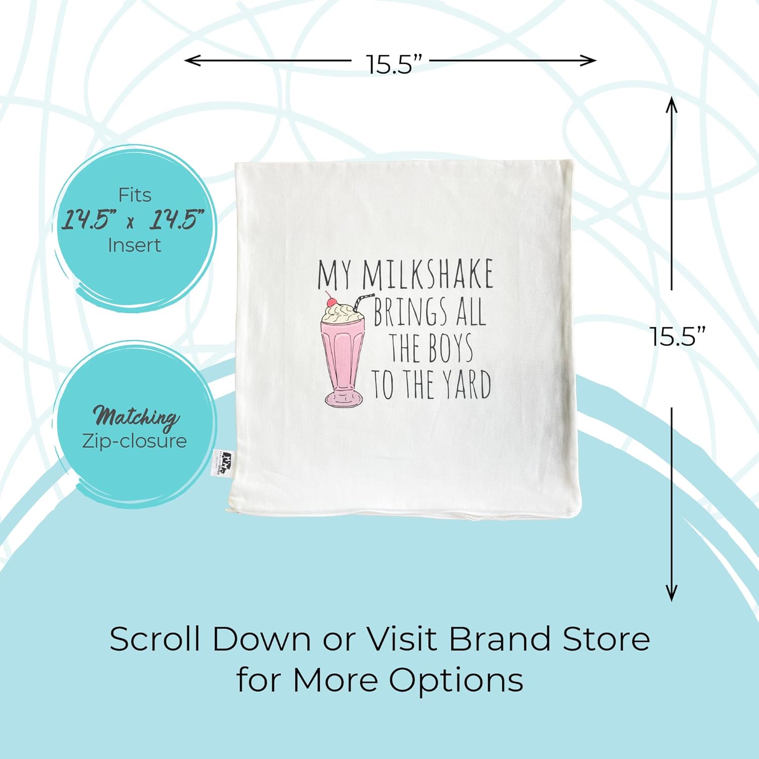 Moonlight Makers, Welcome To My Dreamhouse, Decorative Pillow Case, 100% Cotton Canvas Pillowcase, Farmhouse Decor, Gift for Home, Funny Design