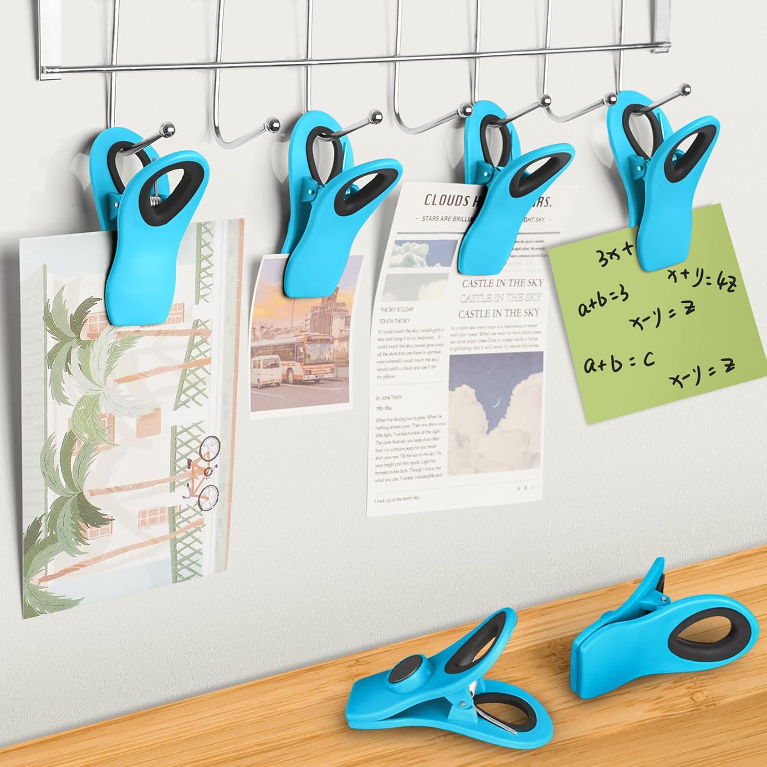 VNDUEEY Paquete de 12 clips magnéticos para bolsas, clips para bolsas de alimentos para paquetes de alimentos, clips para bolsas de plástico para