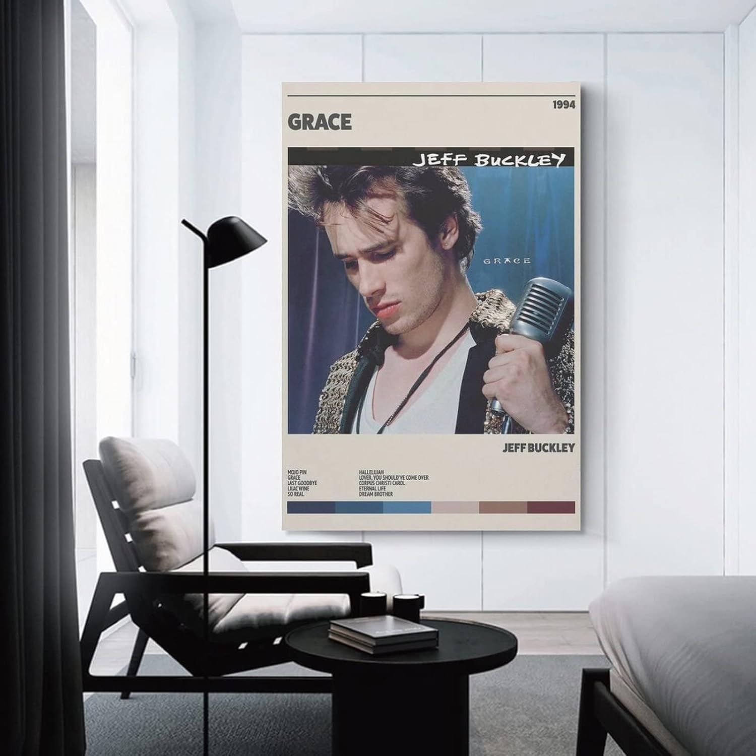 SACCVH Póster de la gracia de Jeff Buckley de Jeff Buckley, póster decorativo para pared, pintura artística para sala de estar, dormitorio, regalo,