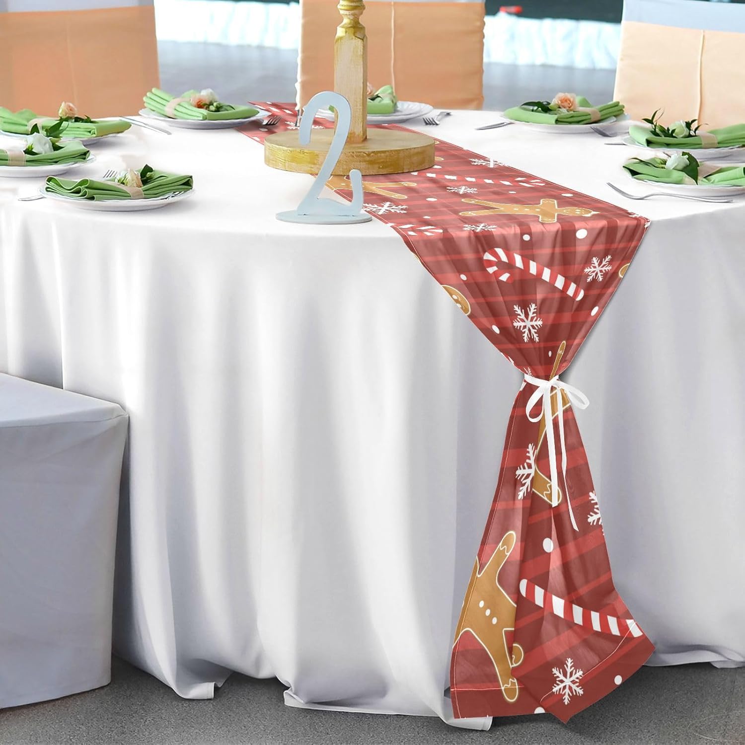 Christmas Cookies Candy Table Runner Fall Table Decor for Kitchen Decorations Christmas Table Runner 120 Inches Long