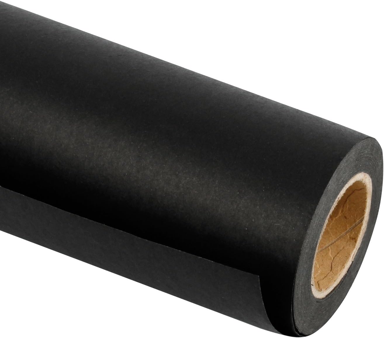 RUSPEPA Rollo de papel kraft negro  36 pulgadas x 100 pies  Papel reciclable perfecto para envolver, manualidades, embalaje, revestimiento de pisos,