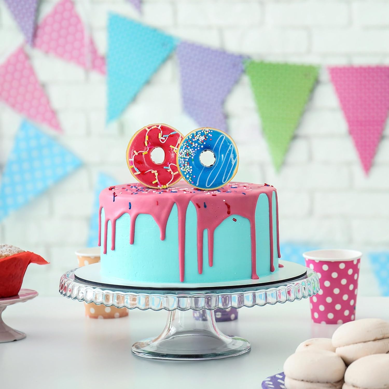 8 donas falsas realistas de donas artificiales, comida falsa, pasteles, postres, decoración de donas, juguetes para fiesta de donas, suministros de