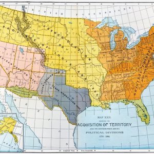 Mapa de Estados Unidos 1776-1884 Na Mapa que muestra adquisiciones territoriales de Estados Unidos entre 1776 y 1884 Impresión de póster por (24 x Mapa de Estados Unidos 1776-1884 Na Mapa que muestra adquisiciones territoriales de Estados Unidos entre 1776 y 1884 Impresión de póster por (24 x