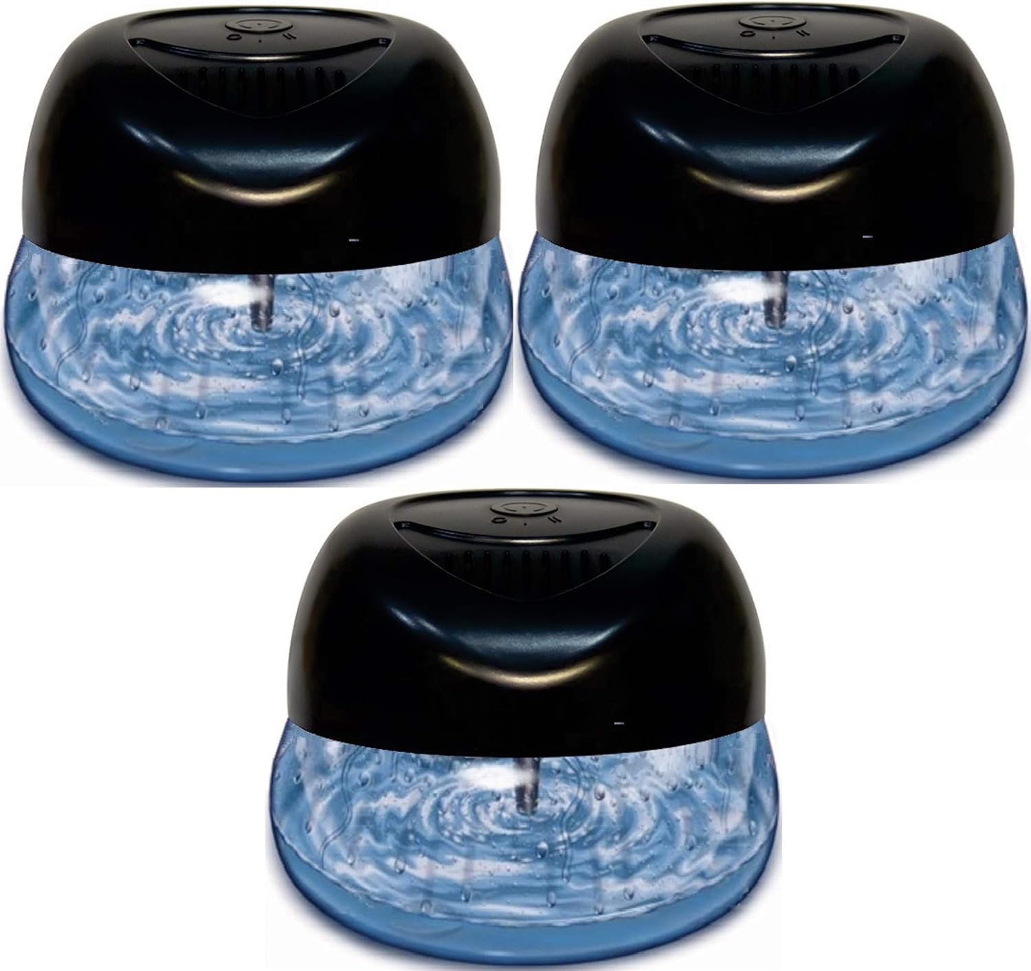 Bluonics Fresh Aire – Paquete de 3 lavadores de agua, revitalizador de aire y ambientador con una botella de fragancia de eucalipto con luz