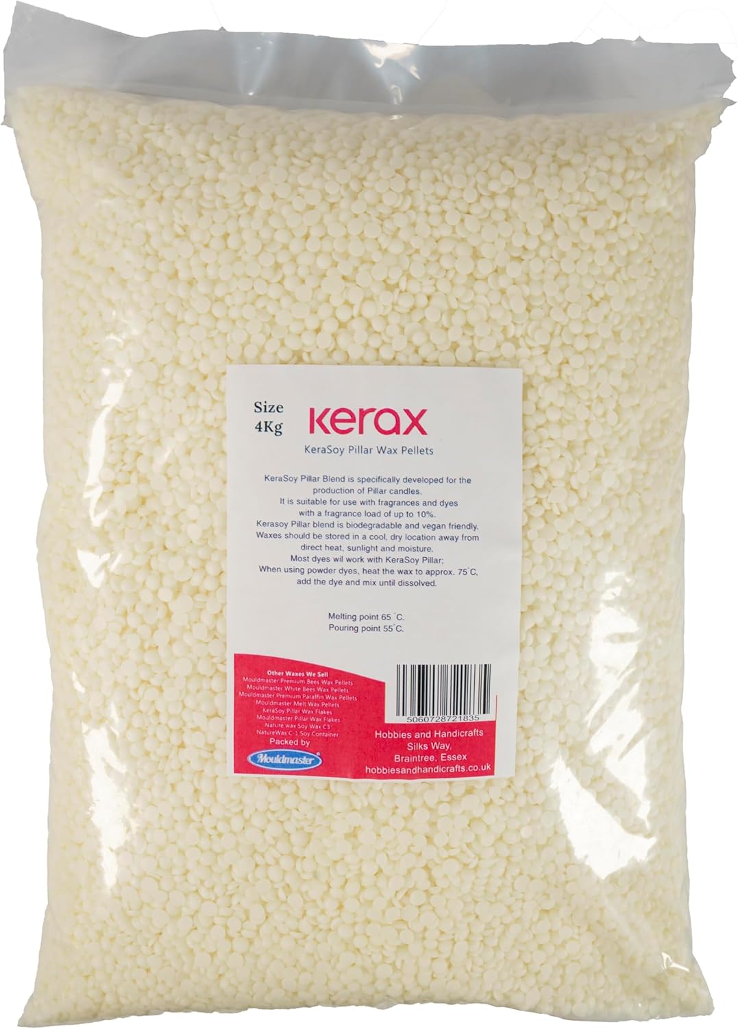Mouldmaster KeraSoy – Pellets de cera para pilar, 8.8 lbs, color blanco hueso