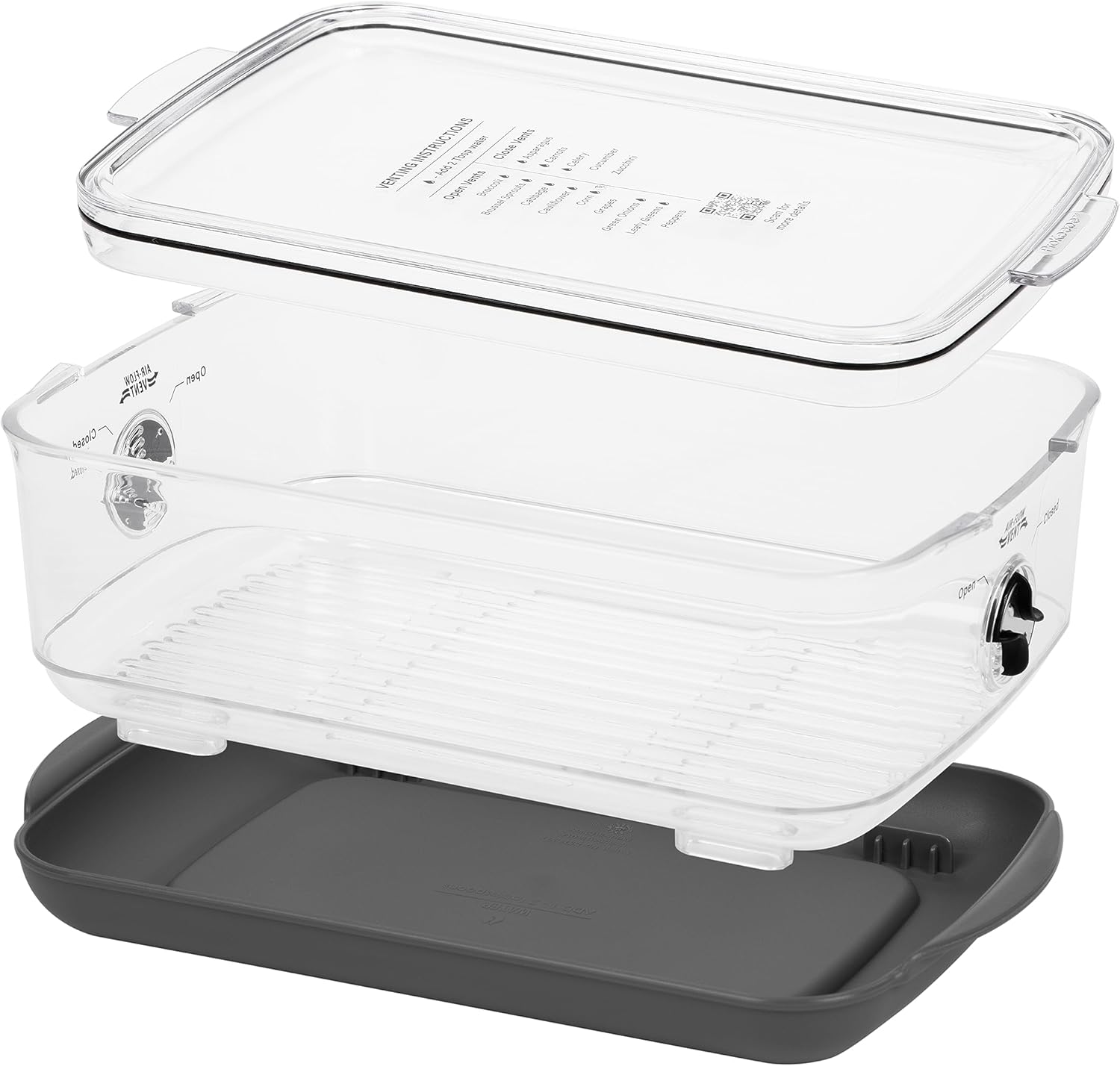 ProKeeper+ de Progressive – Contenedor apilable para productos ProKeeper con sistema de ventilación Stay-Fresh (PKS-907 (3 cuartos de galón de