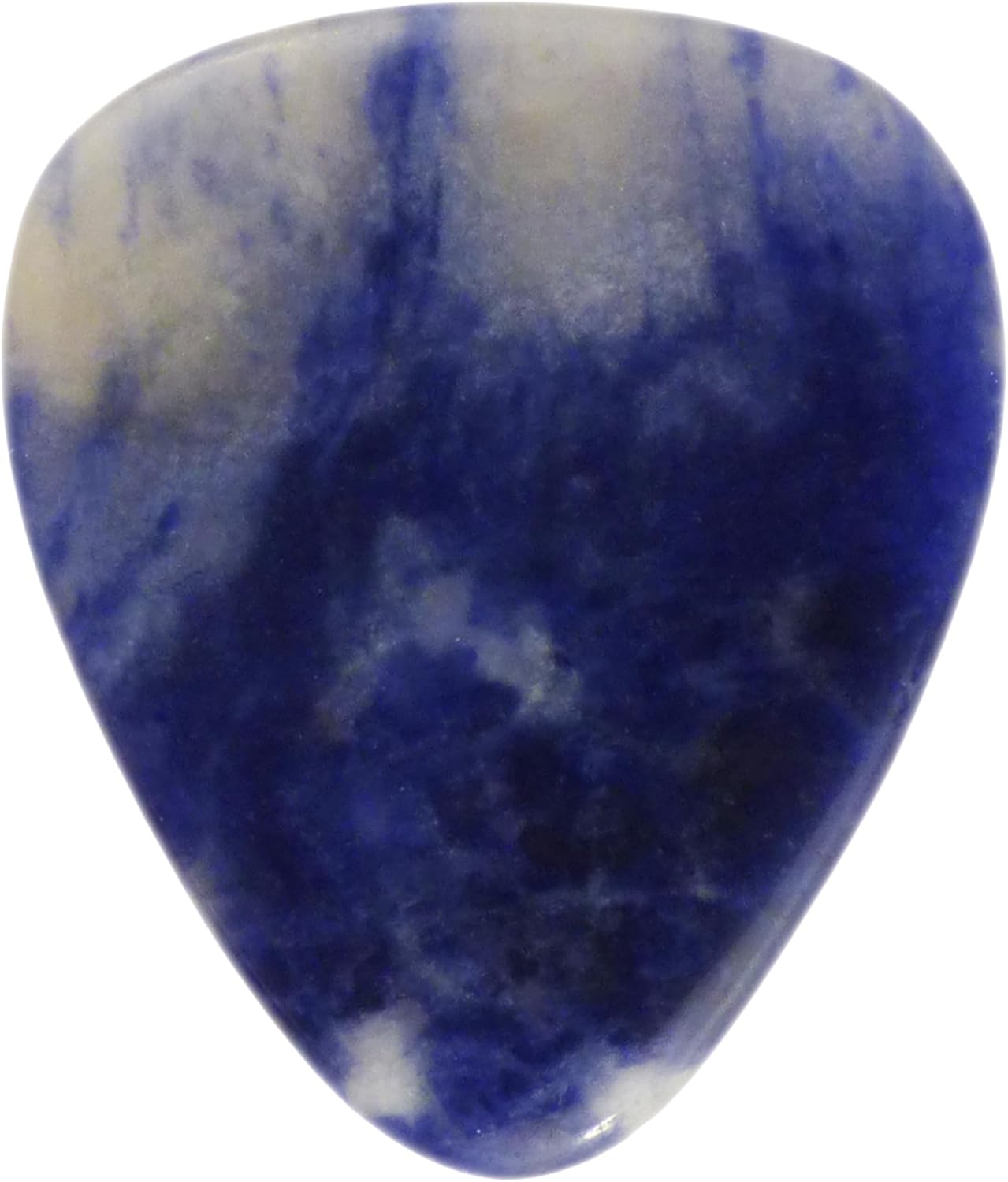 Púas de guitarra o bajo de sodalita peruana, calibre ultra pesado de 0.118 in, forma 351, piedras preciosas especiales hechas a mano, 3 unidades