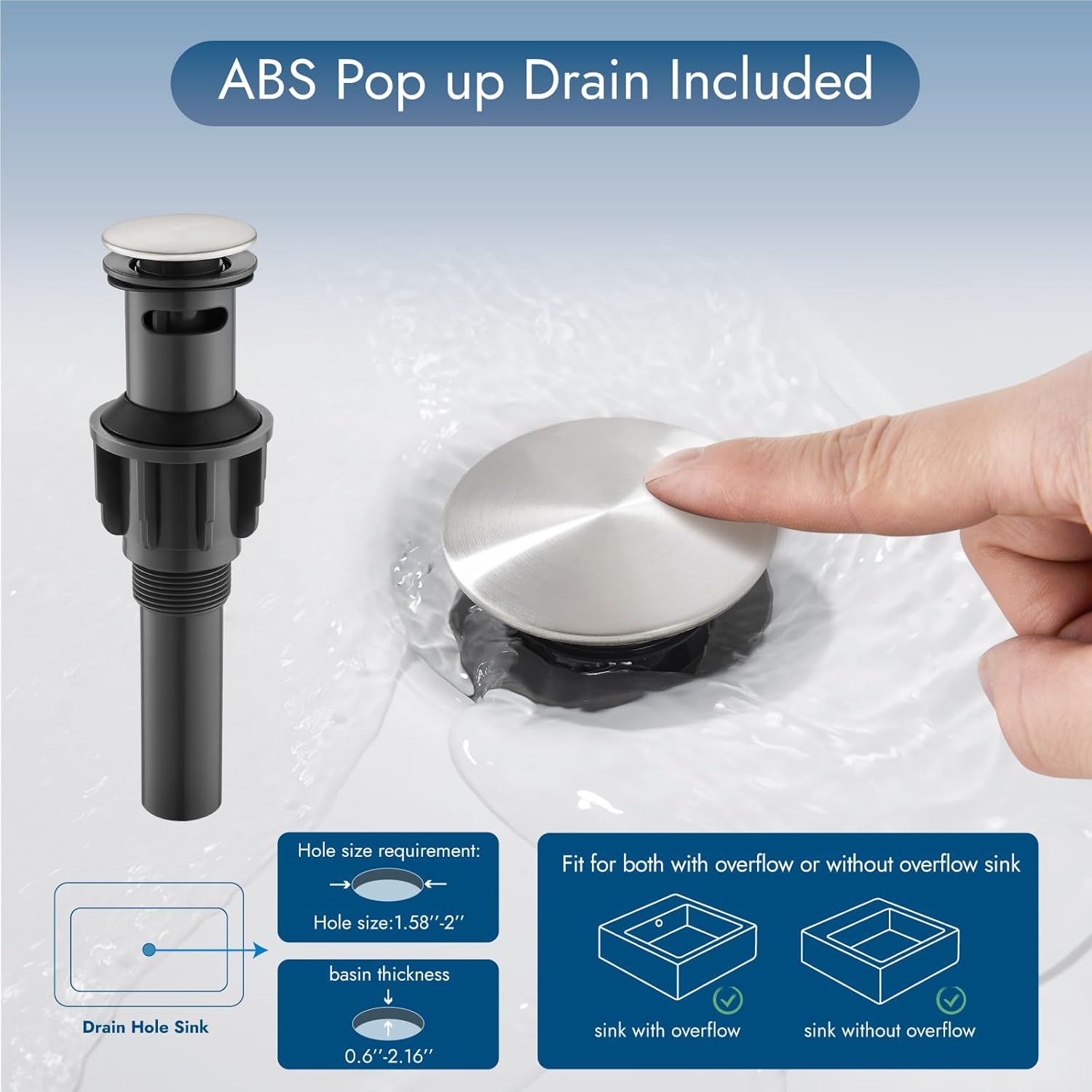 Grifos de baño para fregadero de 3 agujeros de 8 pulgadas, grifo de baño generalizado de níquel cepillado, grifo de tocador de lavabo montado en la