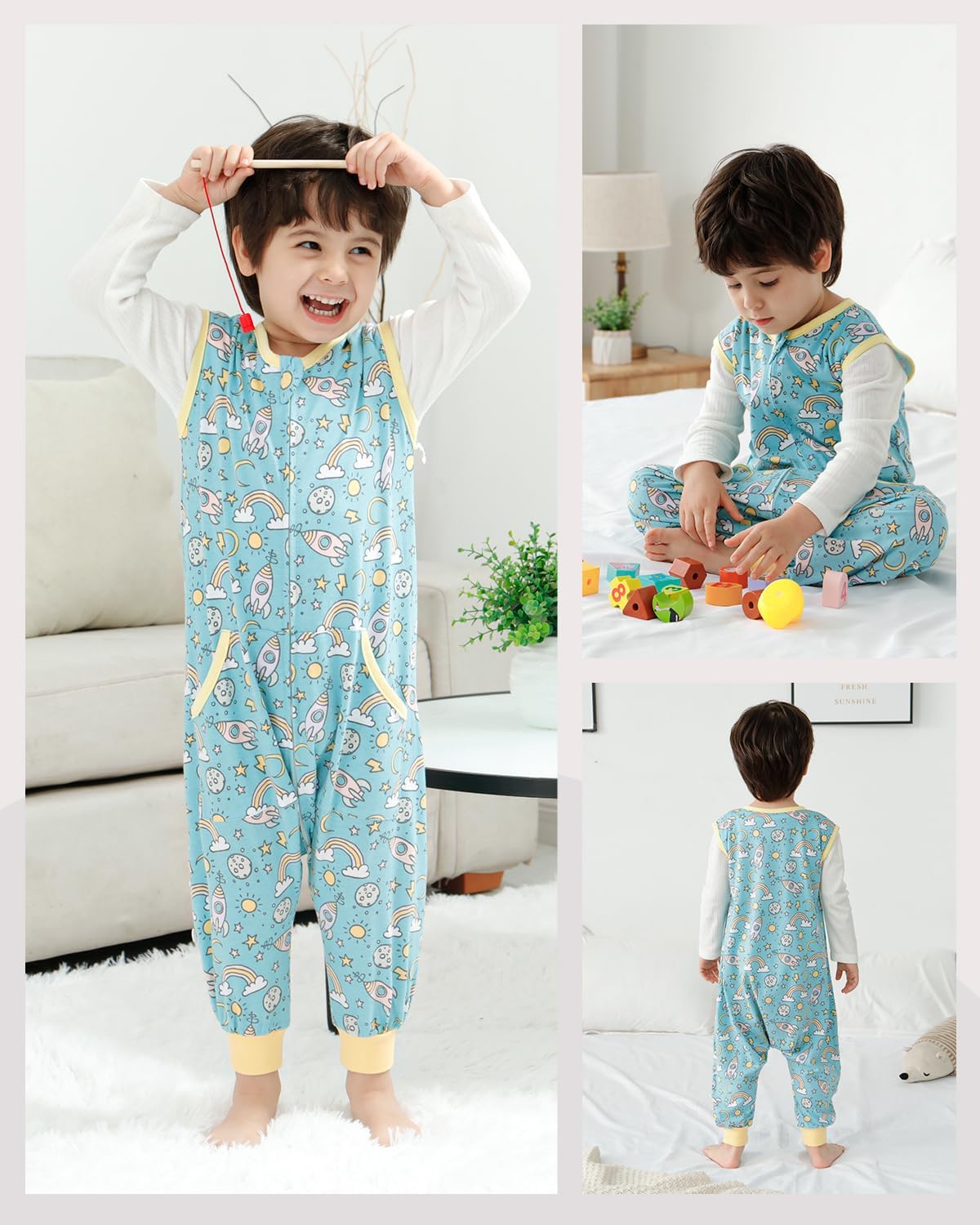HOMEAL Sacos de dormir para bebé, sacos de dormir para niños pequeños de 12 a 18 meses, 18 a 24 meses, saco de dormir para niños pequeños con
