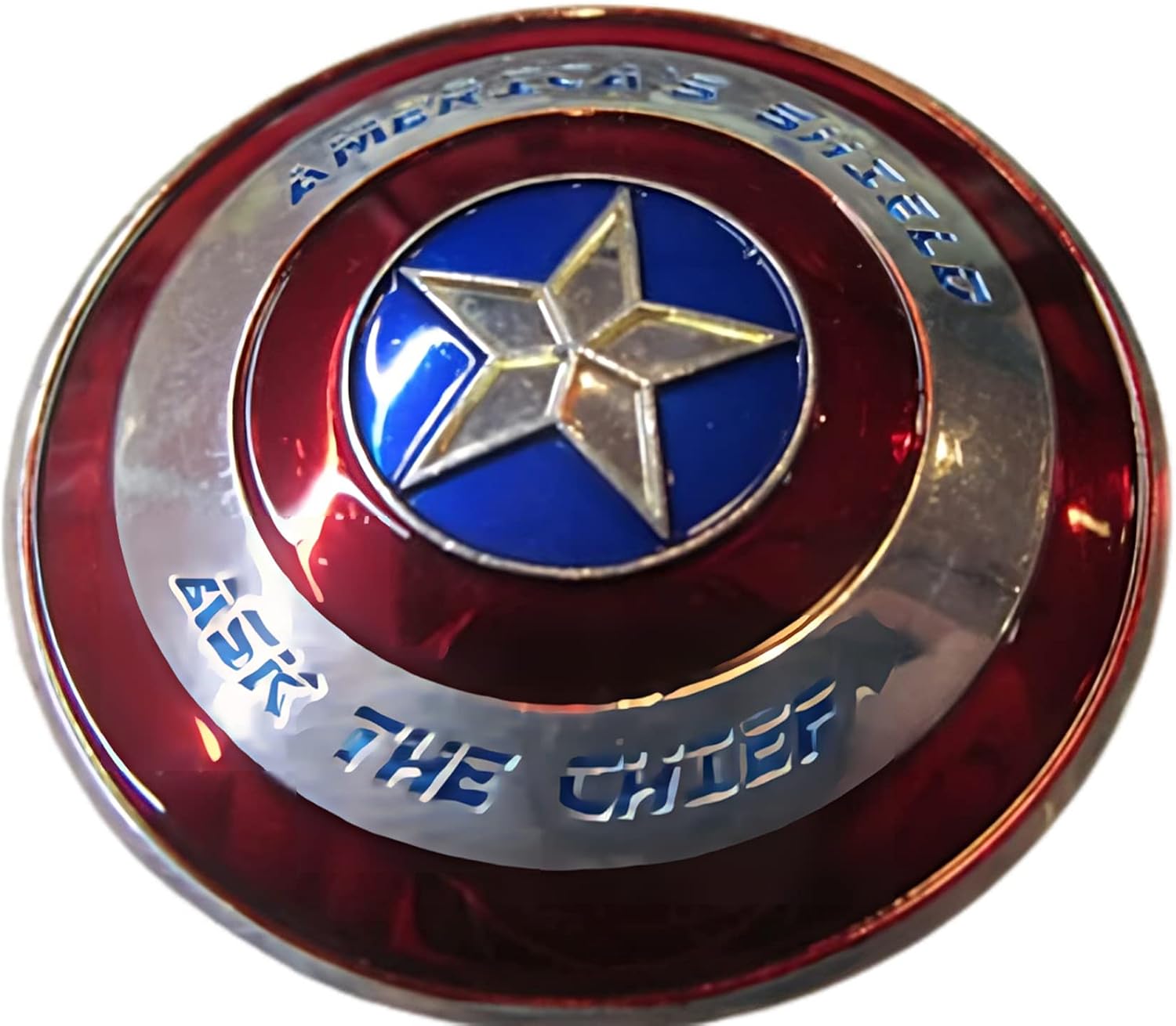 USN Navy Ask the Chief PRIDE Moneda conmemorativa – Rojo Azul Plata – Servicio de honor y héroes, Rojo, blanco y plateado., Patriótico,