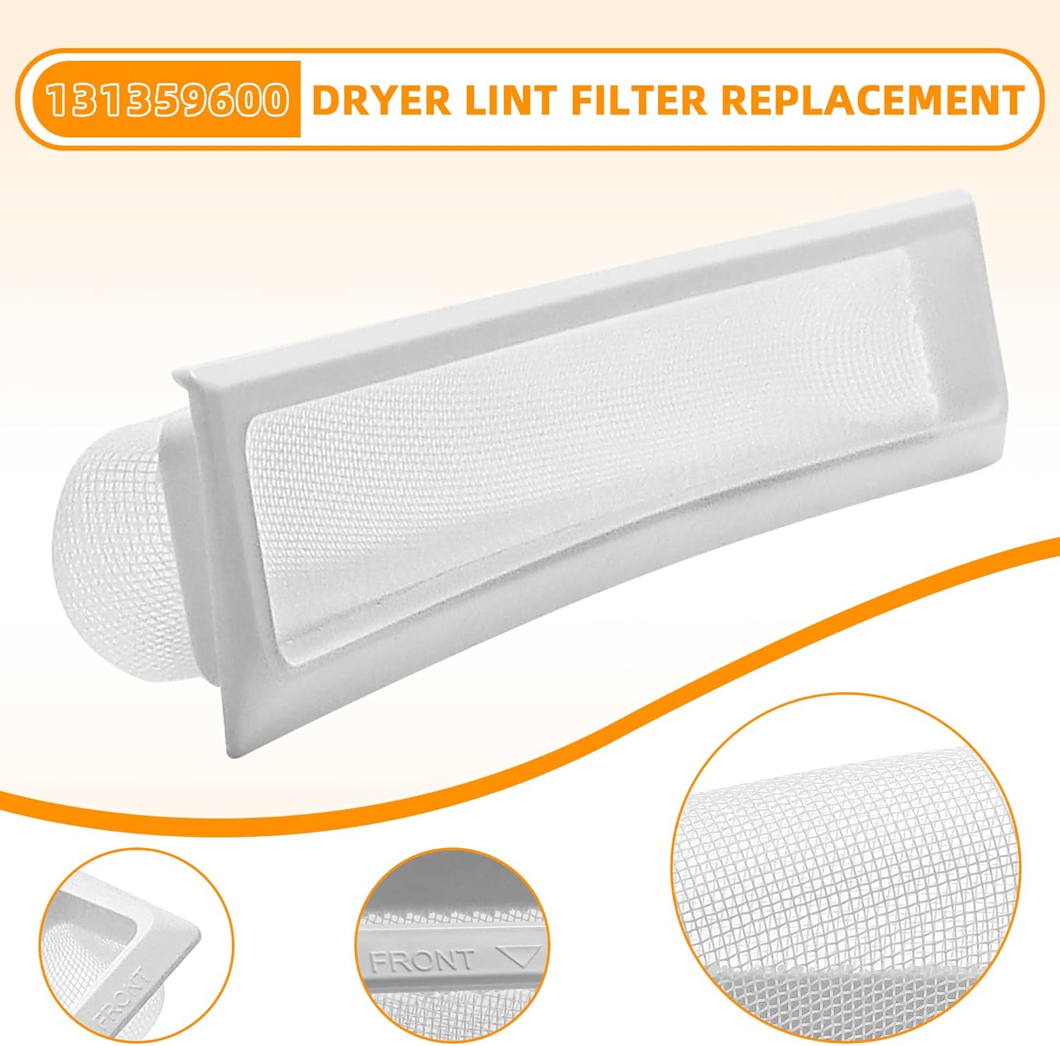 AMI PARTS 131359600 Secadora de Pelusas Filtro de Pantalla Piezas de Repuesto Ajuste para Frigi-Daire, Ken-more – Repalce 5304516871, 131152700,