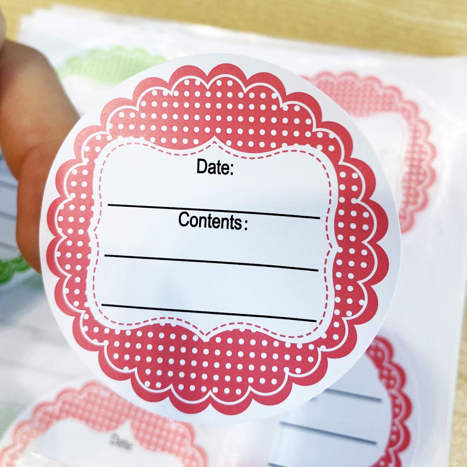 Etiquetas redondas para conservas de 2 pulgadas, etiquetas para envases, etiquetas para tarros de masón, botellas, calcomanías de alimentos para