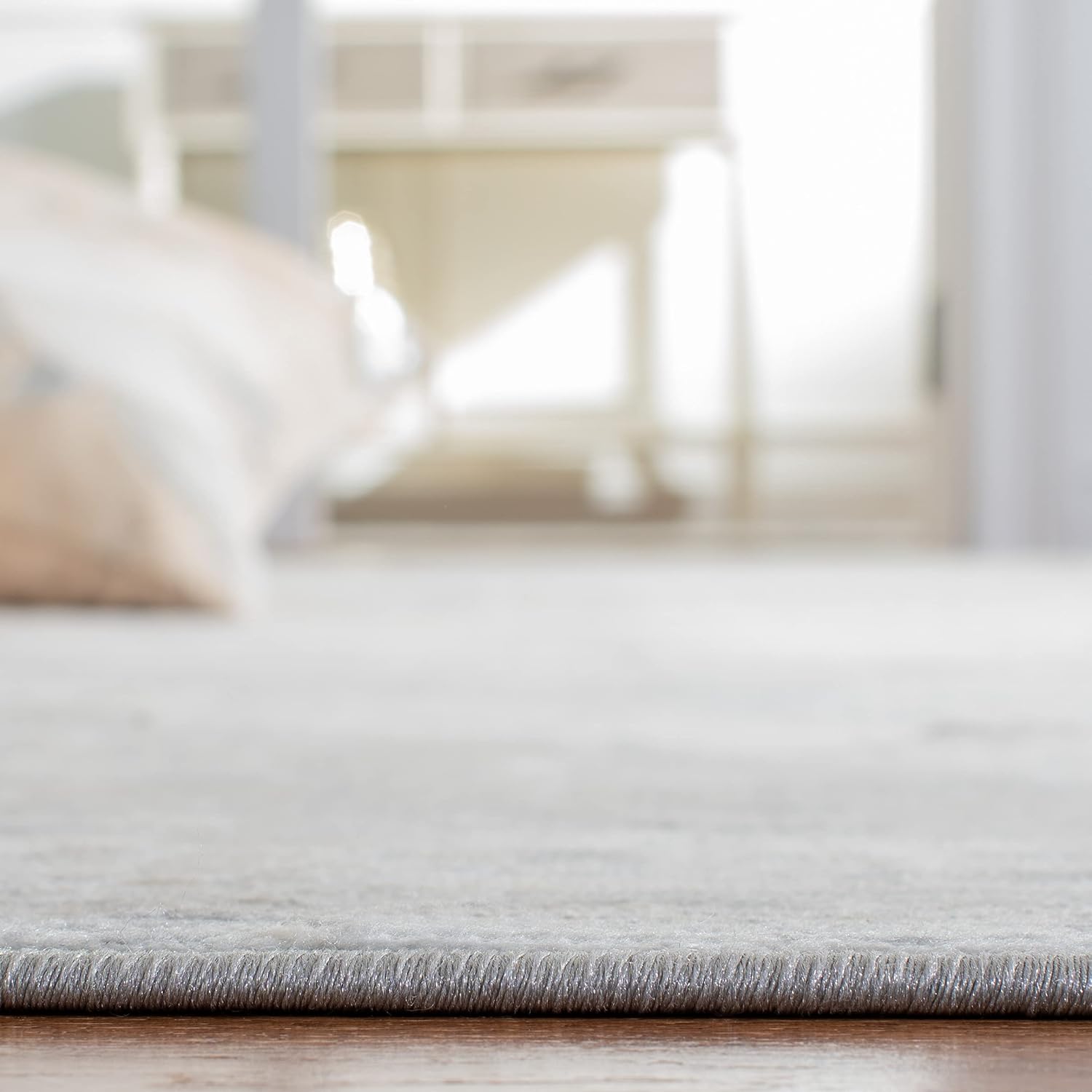 SAFAVIEH Brentwood Collection – Alfombra de 8 x 10 pies, color grisbeige BNT852F, no desprende pelusa, para sala de estar, comedor y dormitorio