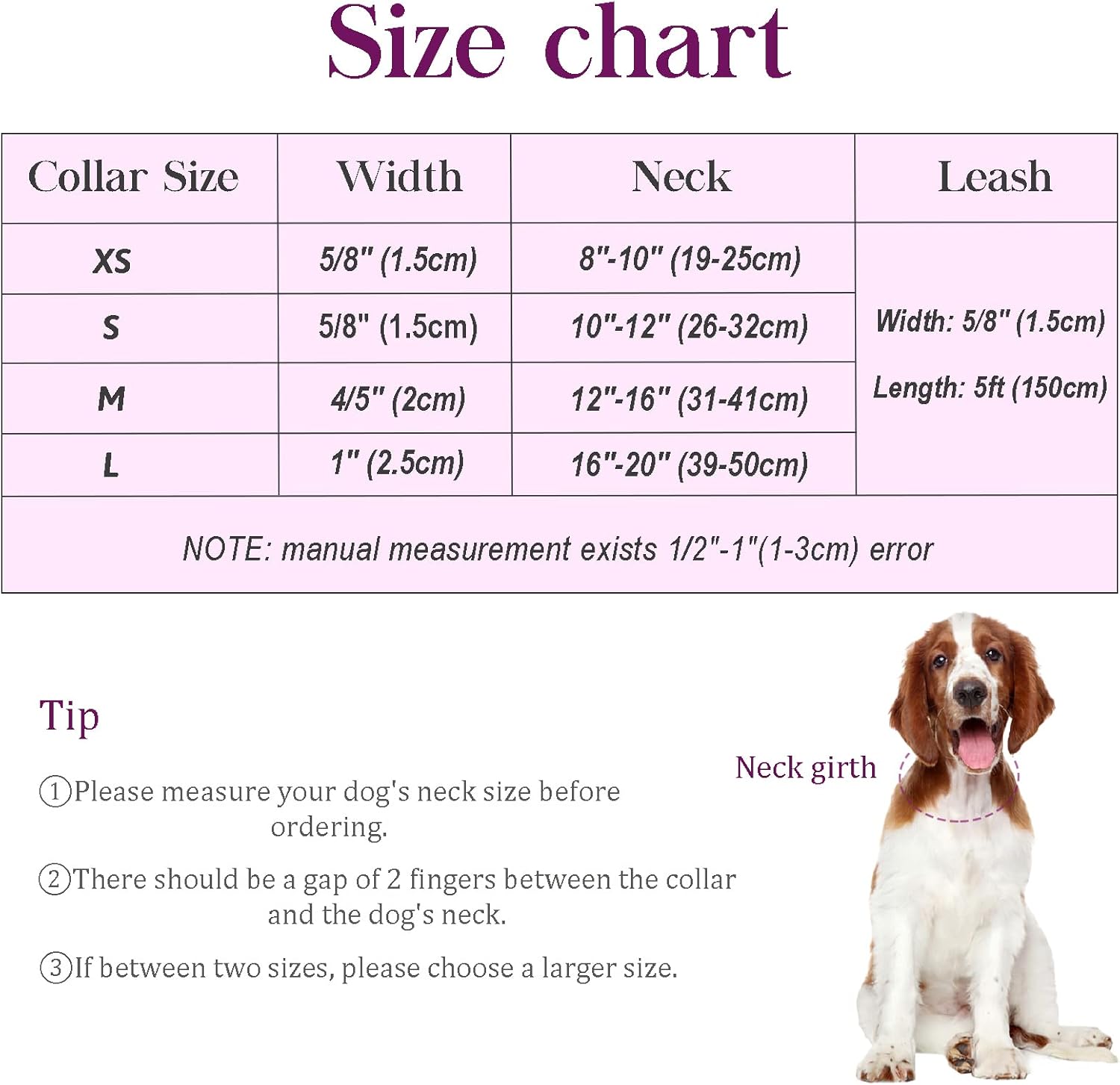 Juego de collar y Laesh para perro, collar ajustable con lazo para perro, correa y collares de cuero suave para cachorros pequeños, medianos y