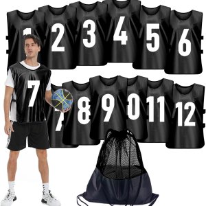 PULUOMASI Scrimmage – Chaleco de entrenamiento (12 unidades) para deportes de equipo, camisetas para adultos y jóvenes, baberos de fútbol, camisetas PULUOMASI Scrimmage – Chaleco de entrenamiento (12 unidades) para deportes de equipo, camisetas para adultos y jóvenes, baberos de fútbol, camisetas